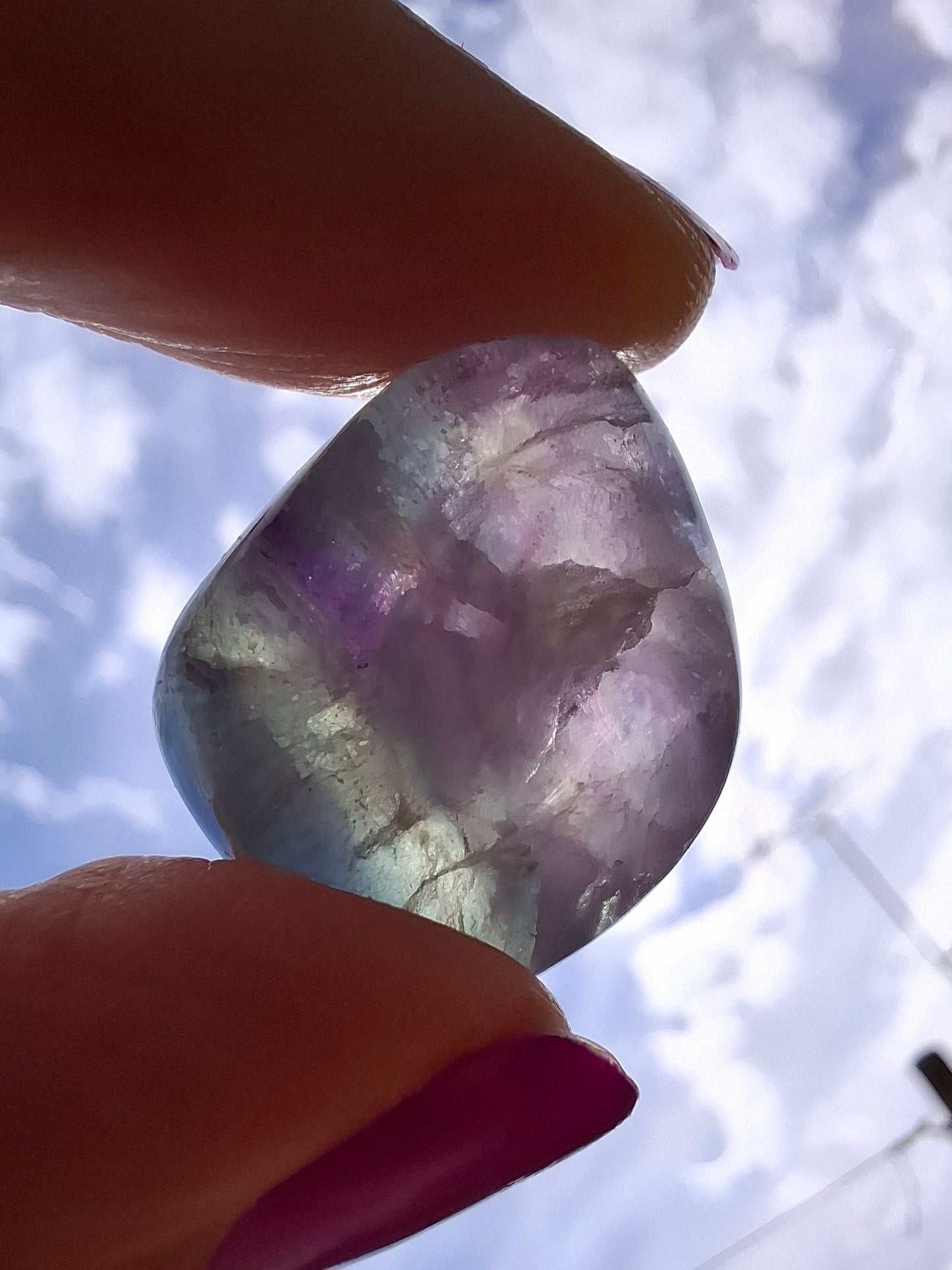 Fluorite, Tumble Stone, Crystal (Ref: T53)
