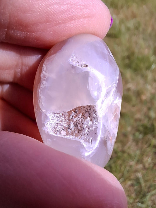 Flower Agate, Tumble Stone, Crystal (Ref: T72)