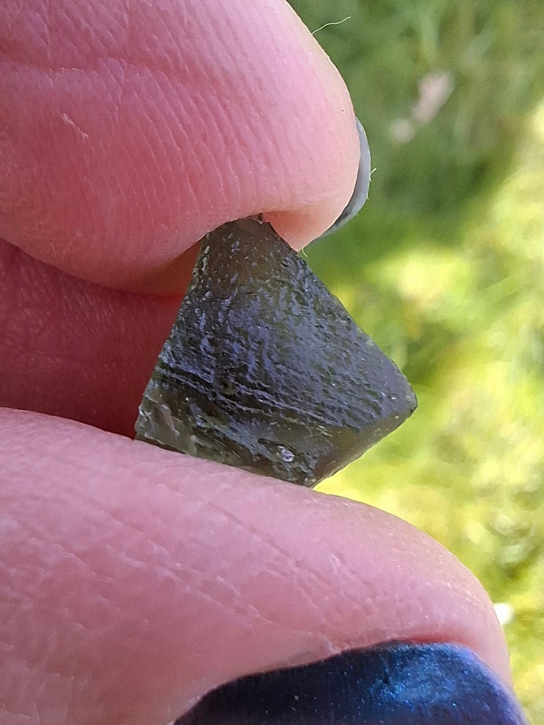 Moldavite Piece, 1.00g, Tektite (Ref: 1398)
