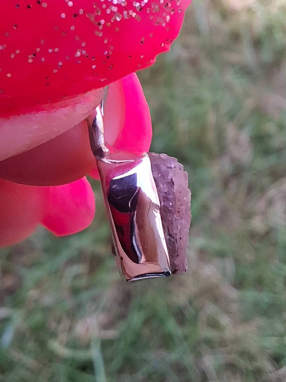 Pink Tourmaline Pendant, 925 Silver, Crystal (Ref: PT76)