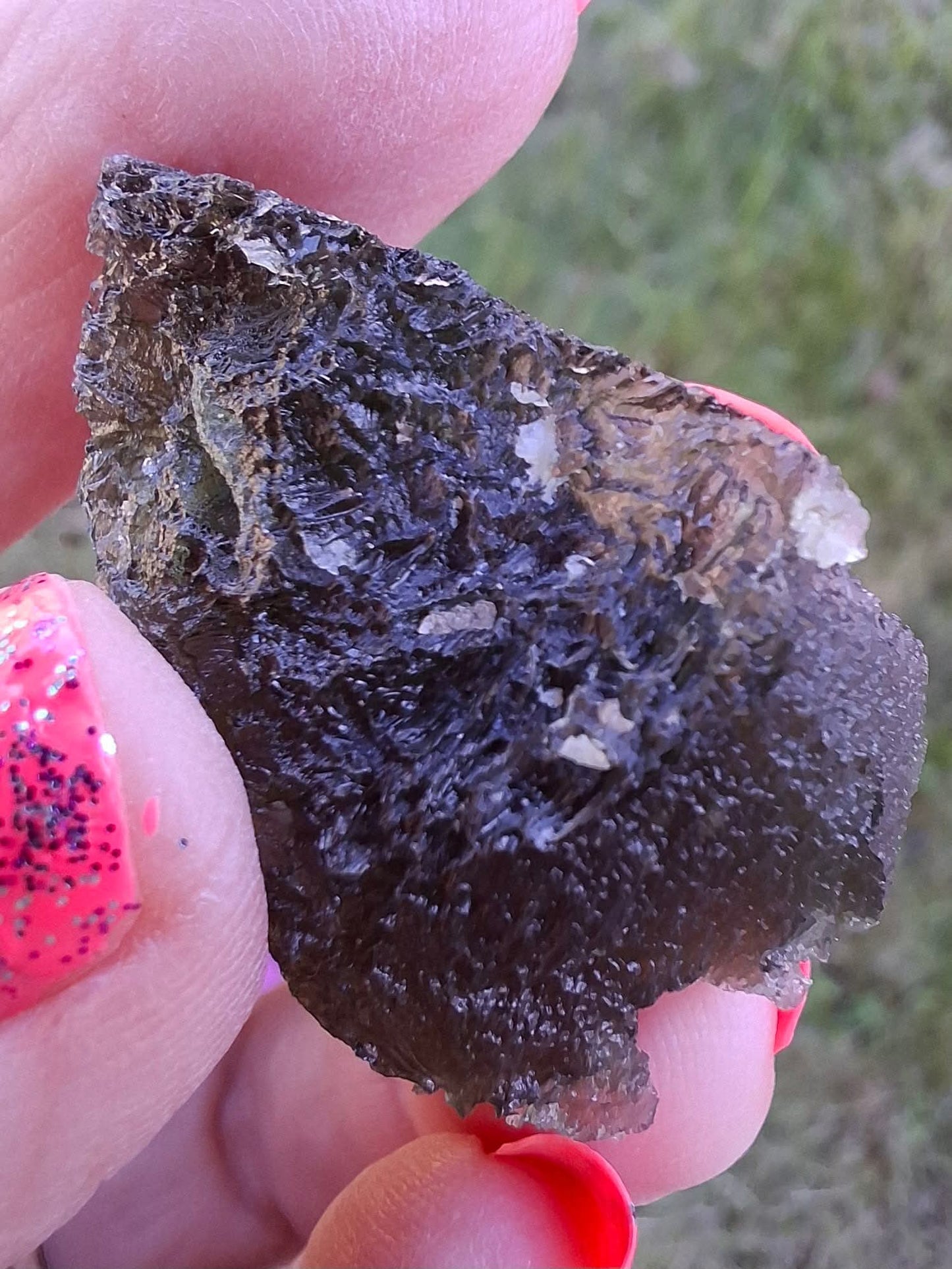 Moldavite Piece, JAKULE, 10.05g, Tektite (Ref: 1174)