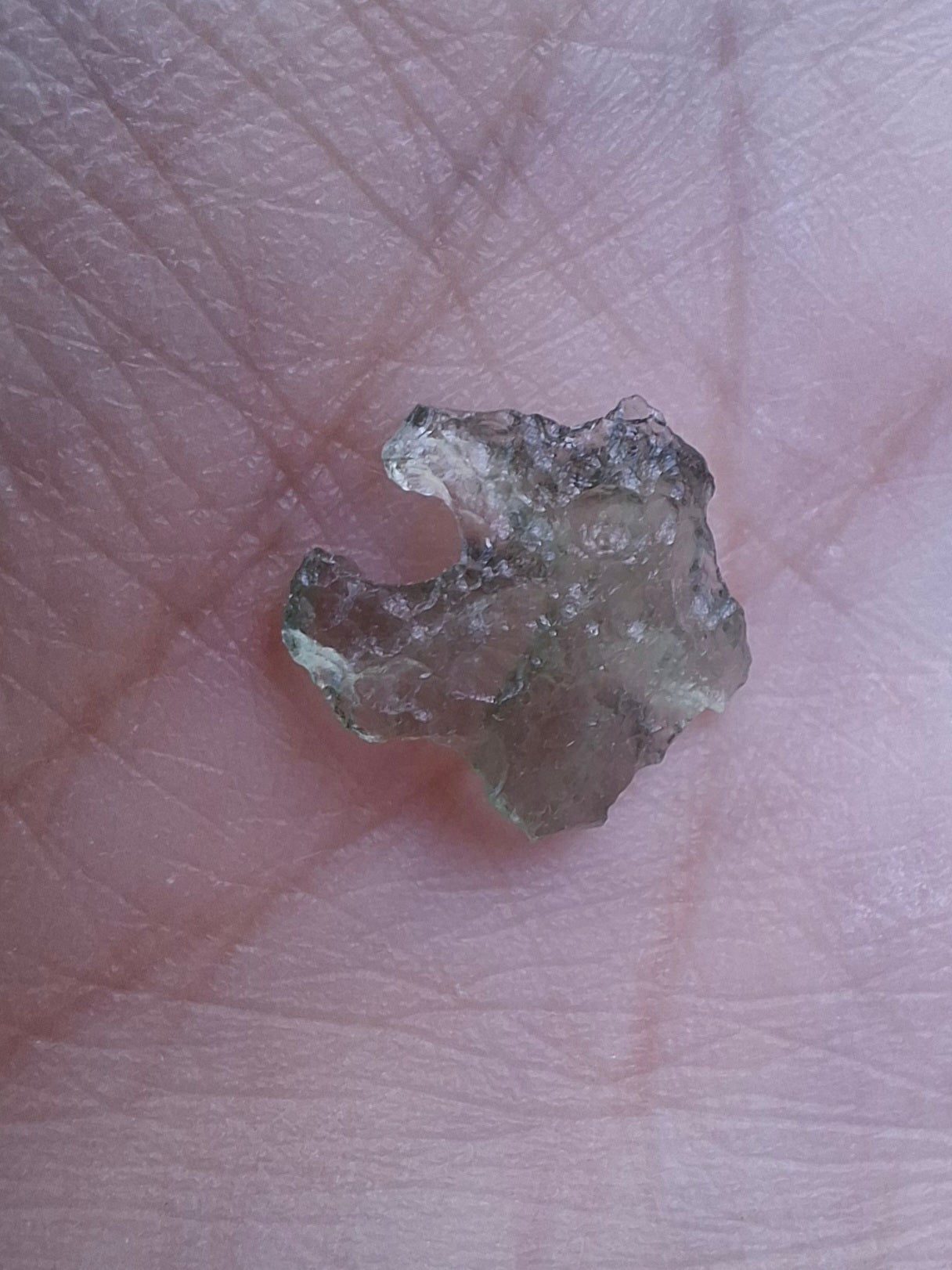 Moldavite small Piece, 0.30g, Tektite (Ref: 1437)