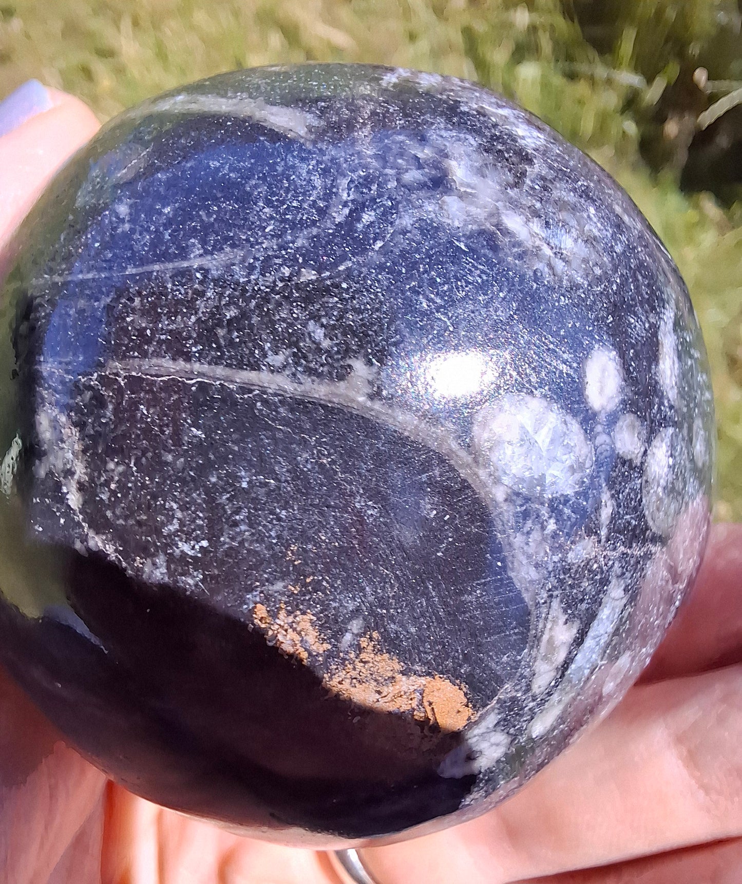 Orthoceras Sphere, Fossil (Ref: OS3)