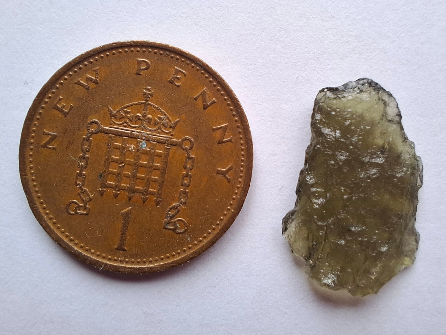 Moldavite Piece, 0.74g, Tektite (Ref: 1378)