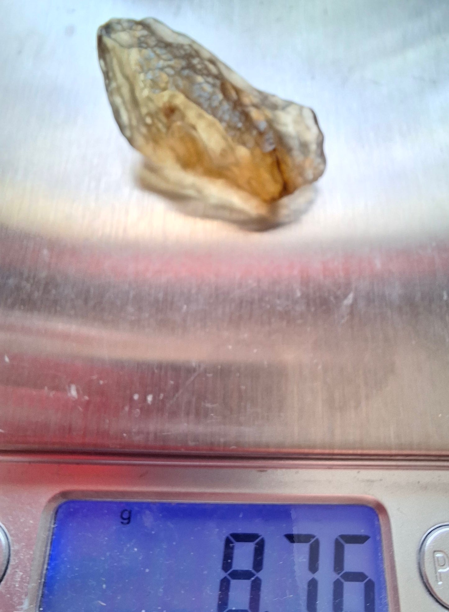 Libyan Desert Glass (darker) Piece, 8.76g, Tektite (Ref: L1367)
