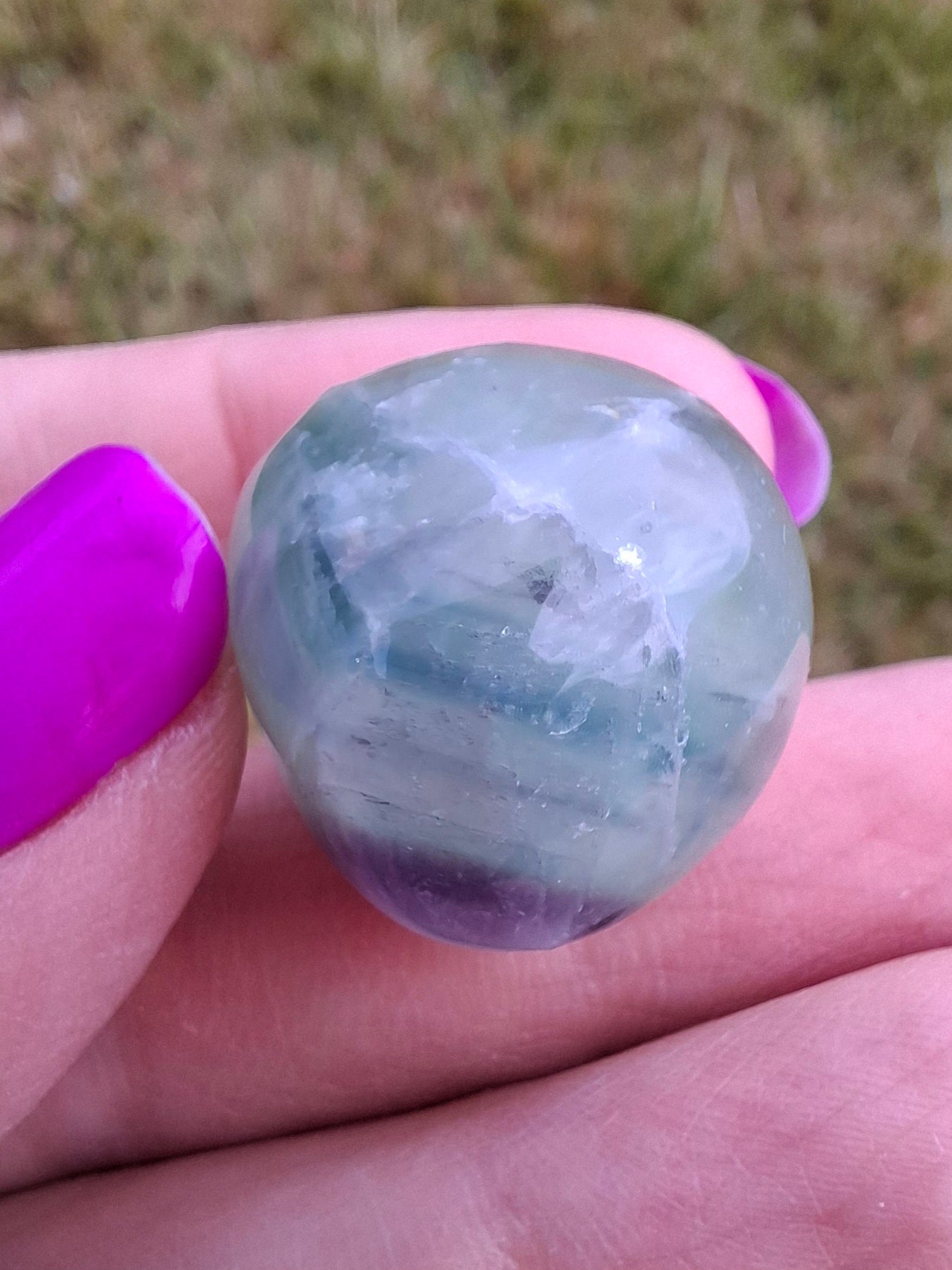 Fluorite, Tumble Stone, Crystal (Ref: T51)