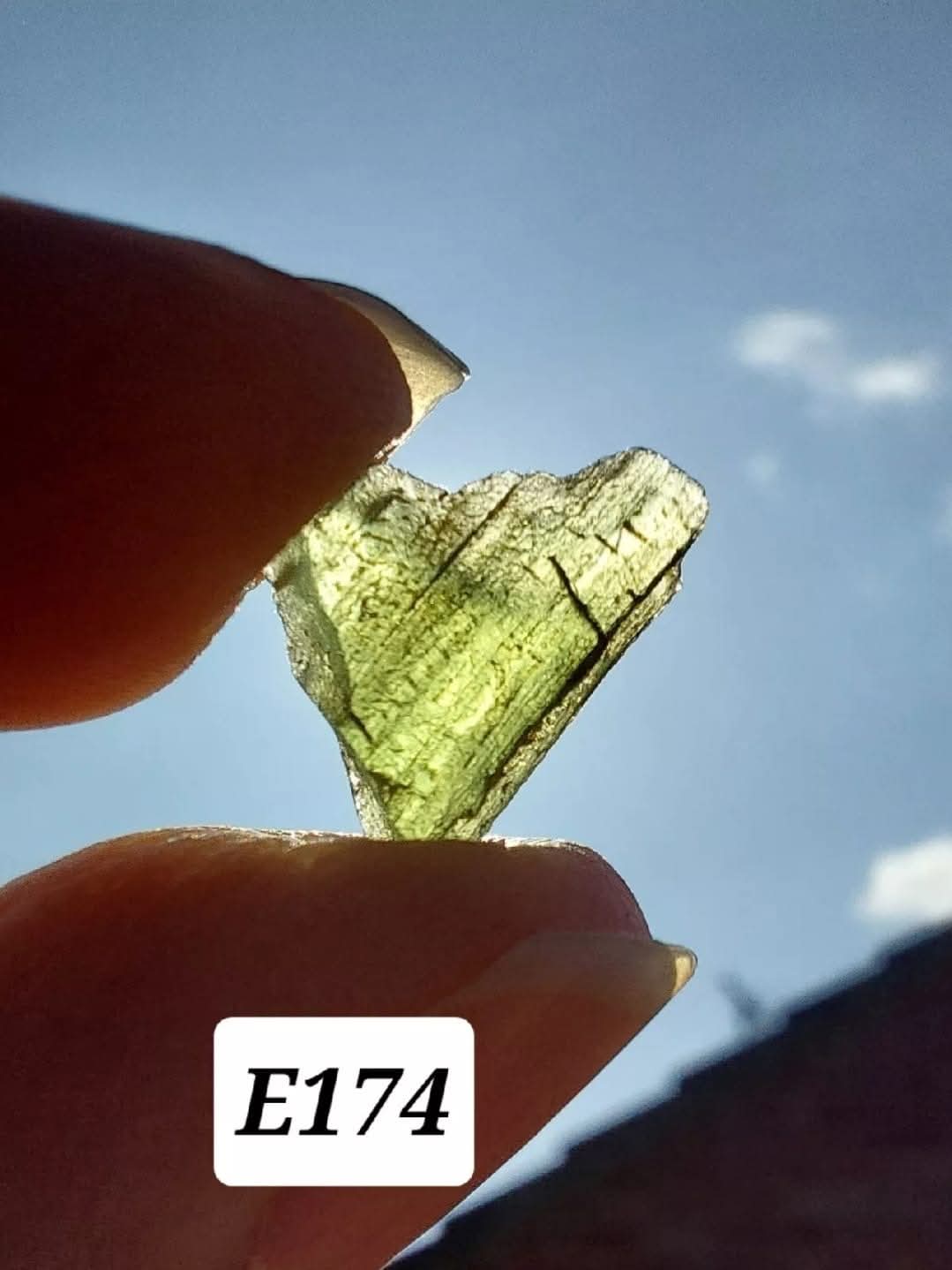 Moldavite Piece, 0.63g, Tektite (Ref: E174)