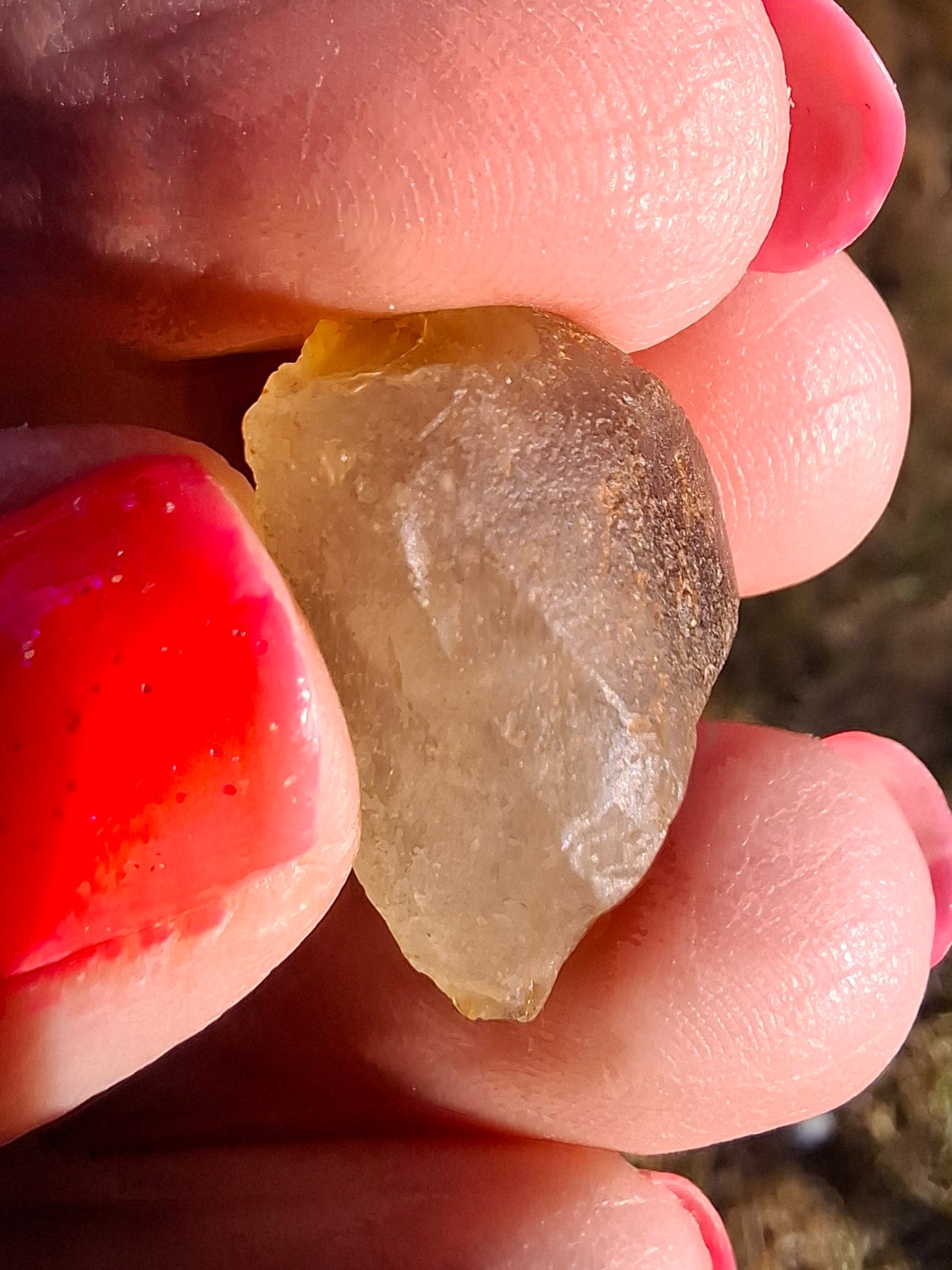 Libyan Desert Glass (darker) Piece, 4.70g, Tektite (Ref: L1372)