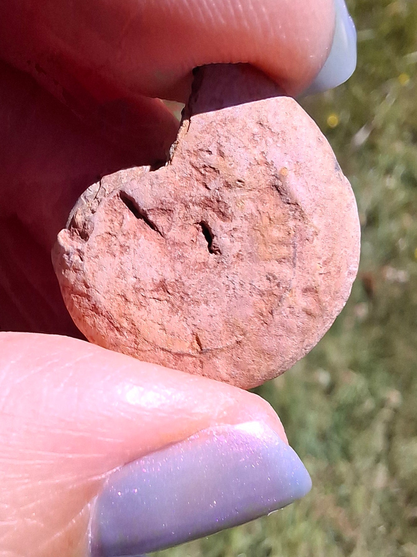Small Haematite Ammonite HALF, 2.19g, Fossil (Ref: MA3)