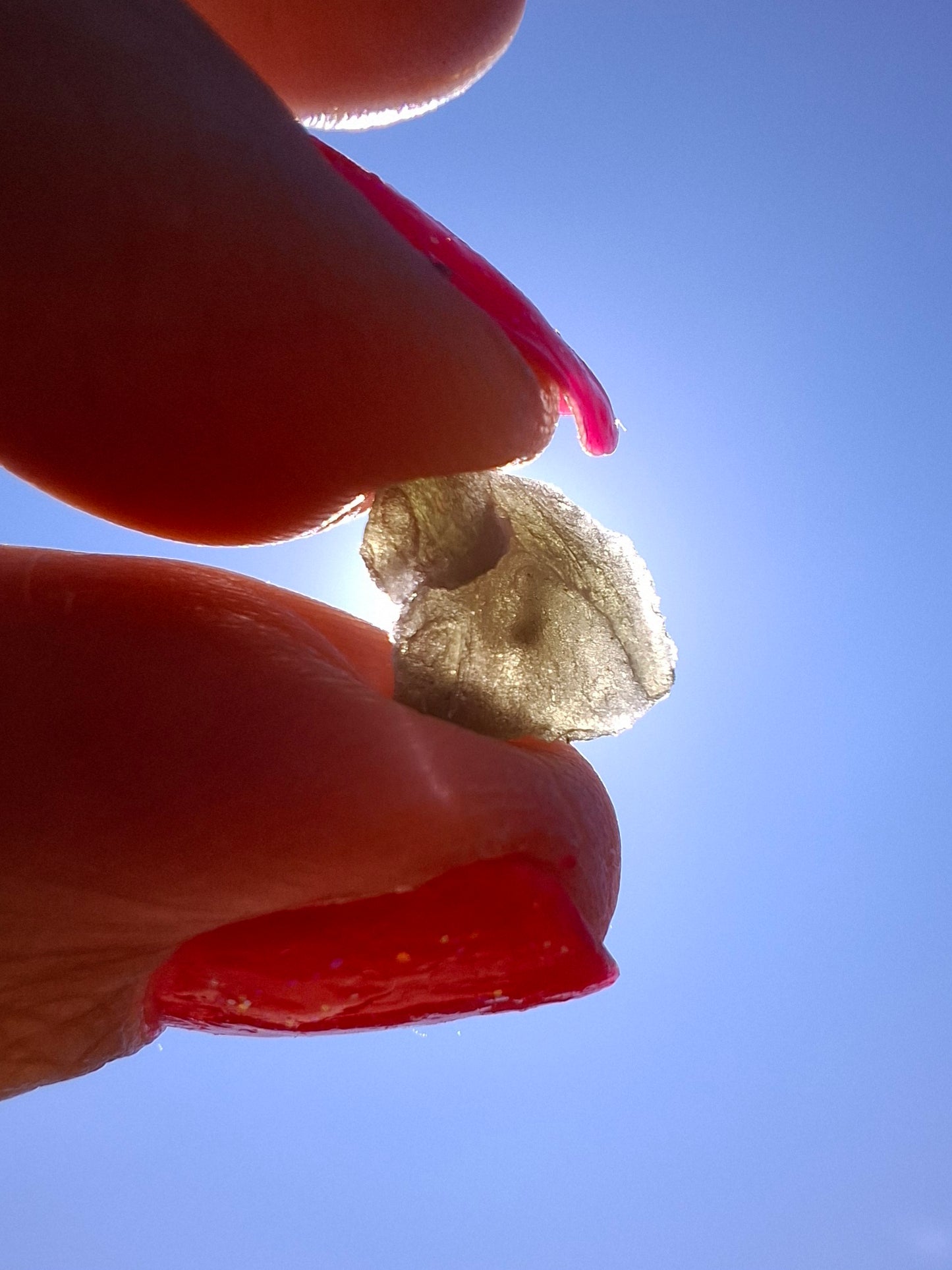 Moldavite Piece, SNOWFLAKE, FROSTED, BRUSNA, 0.31g, Tektite (Ref: 1500)