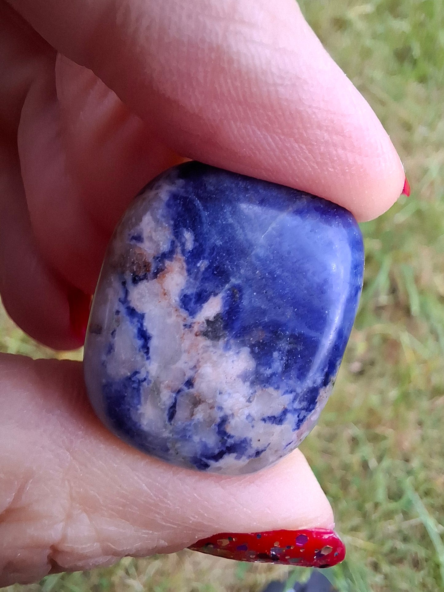 Sodalite, Tumble Stone, Crystal (Ref: T153)