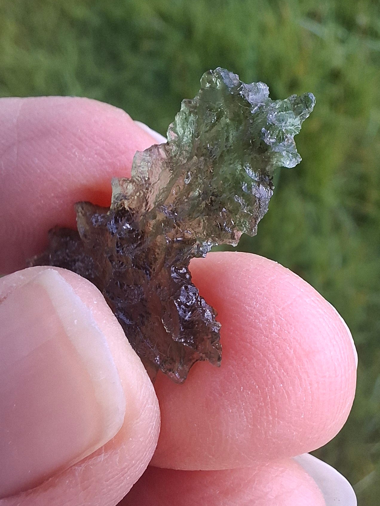 Moldavite Piece, JEZKOVNA BESEDNICE, 1.62g, Tektite (Ref: 1276)