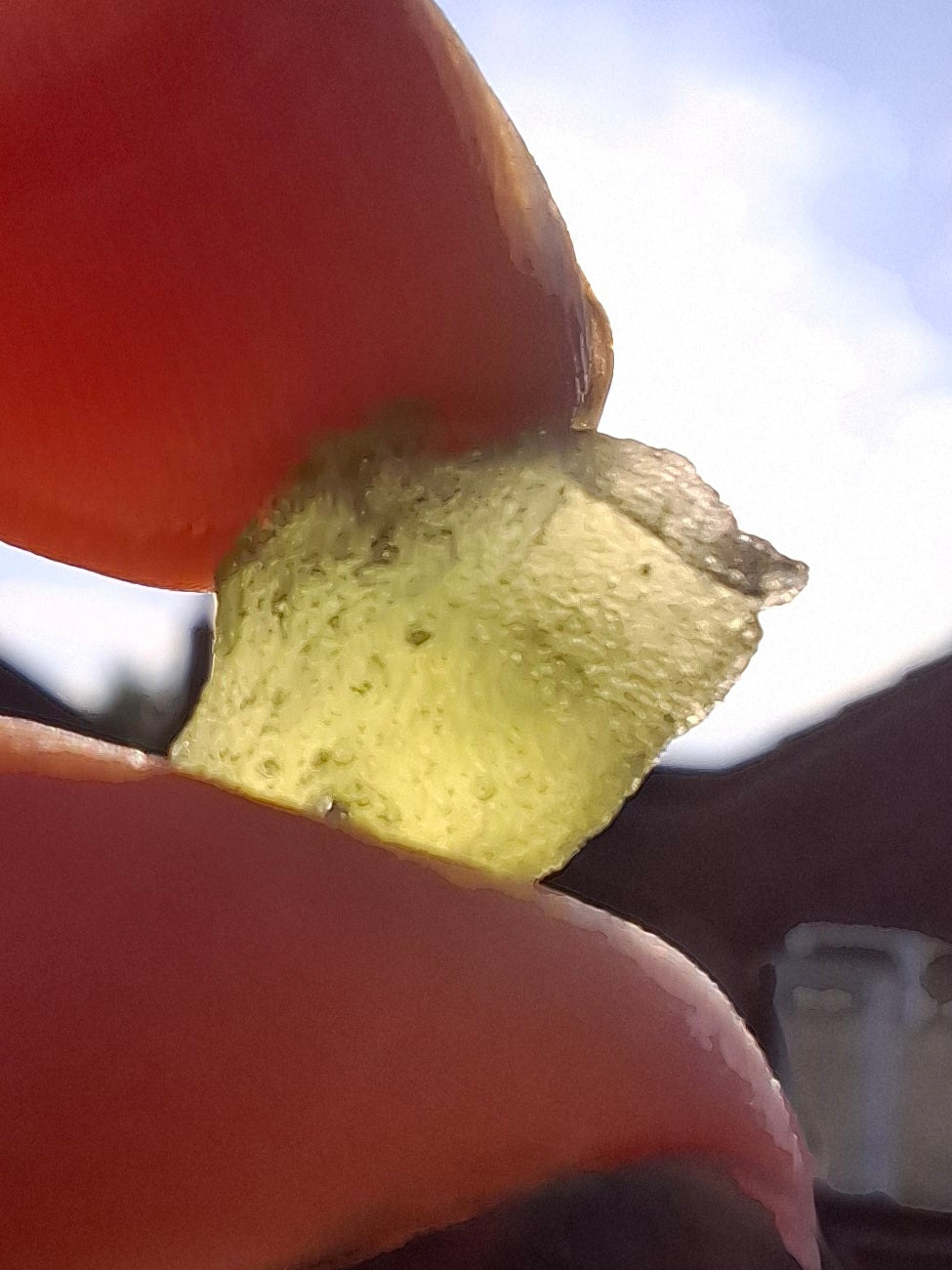 Moldavite Piece, 1.00g, Tektite (Ref: 1398)
