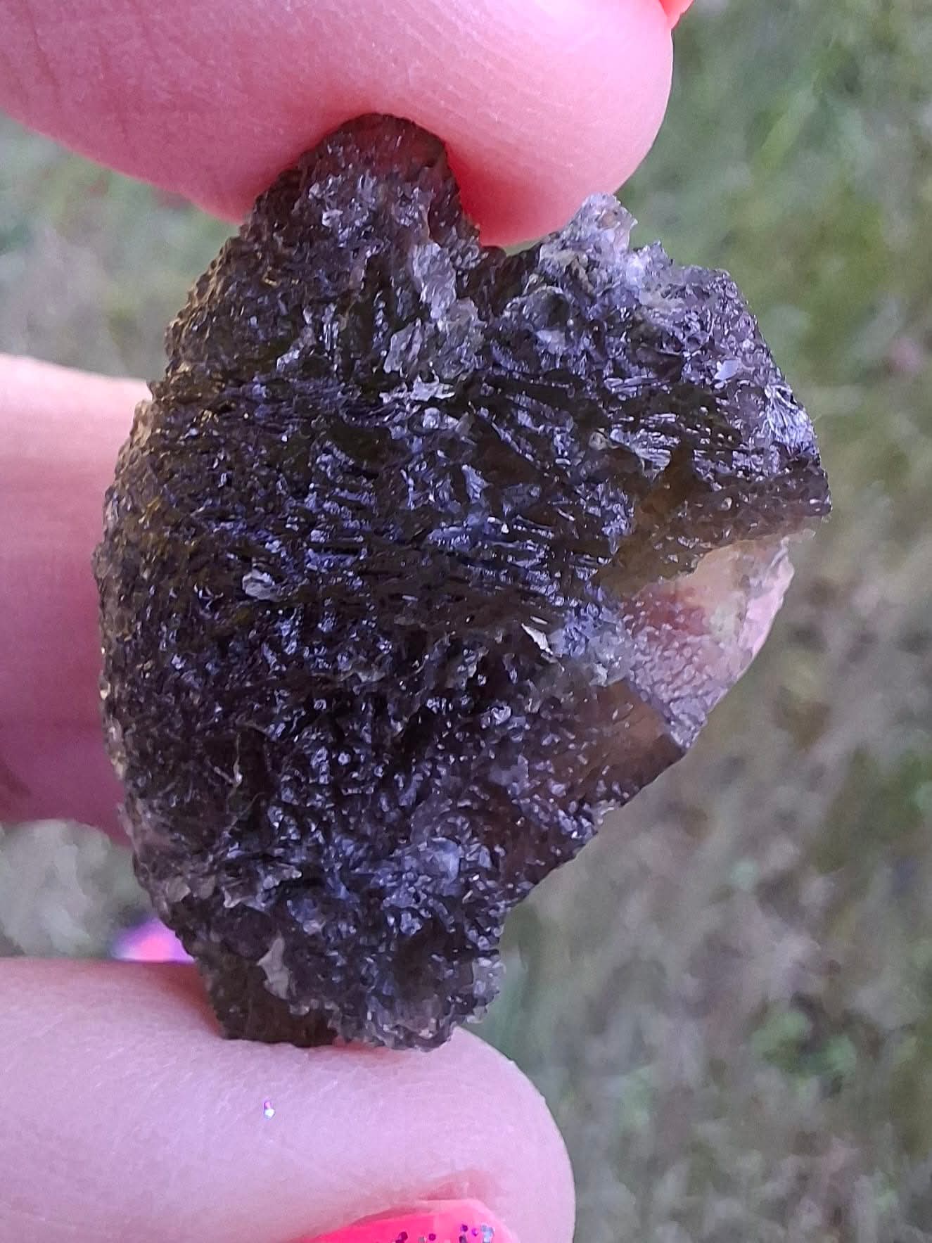 Moldavite Piece, JAKULE, 10.05g, Tektite (Ref: 1174)