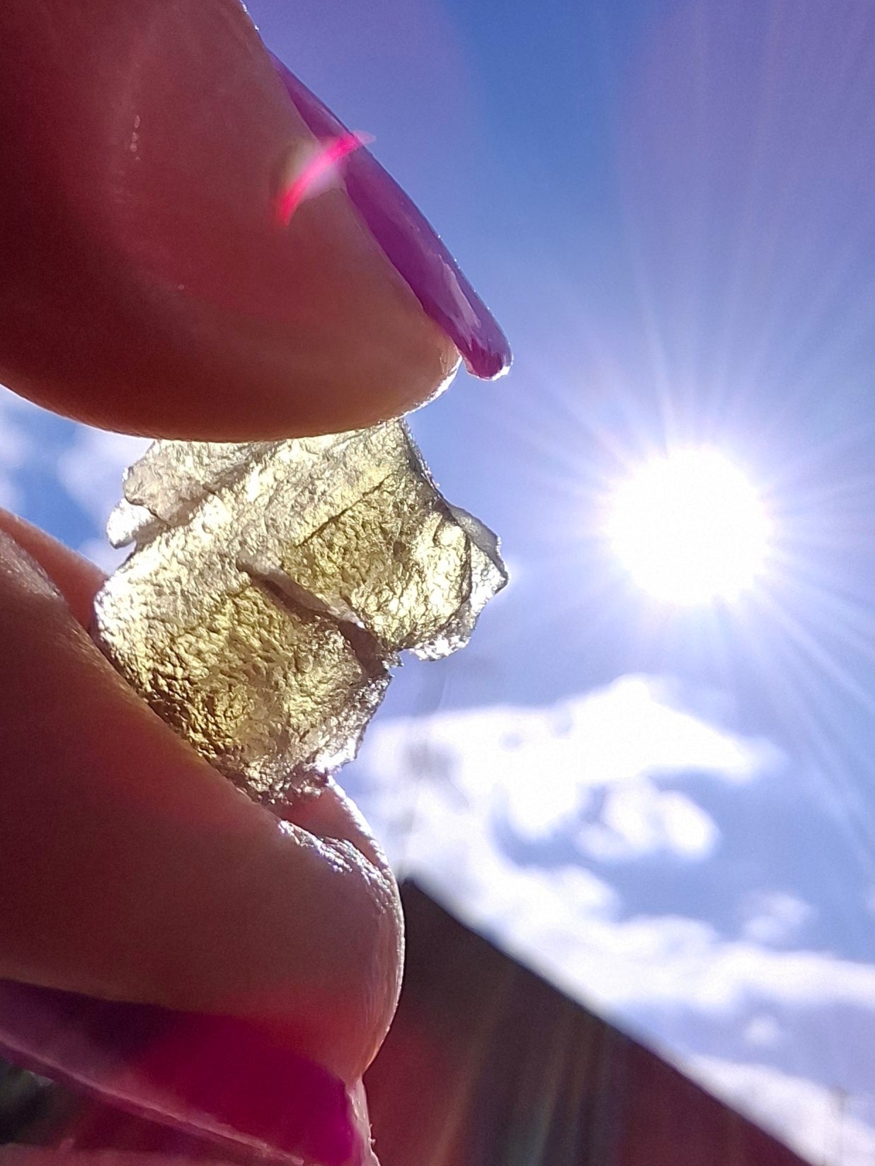 Moldavite Piece, 1.00g, Tektite (Ref: 1442)