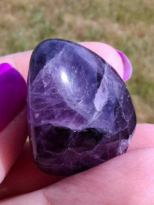 Fluorite, Tumble Stone, Crystal (Ref: T54)
