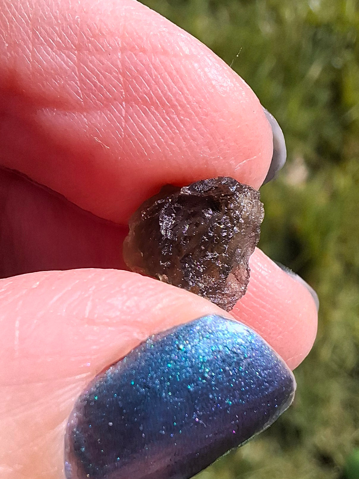 Moldavite Piece, 0.50g, Tektite (Ref: 1395)
