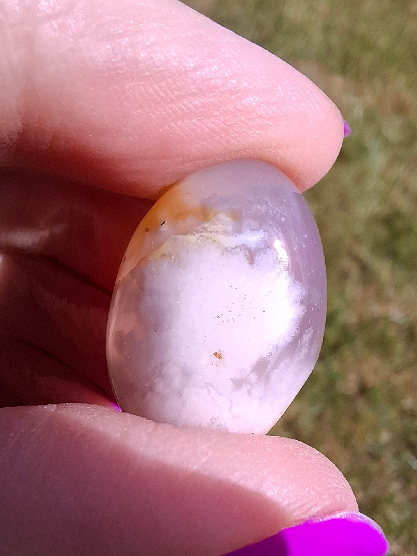 Flower Agate, Tumble Stone, Crystal (Ref: T76)