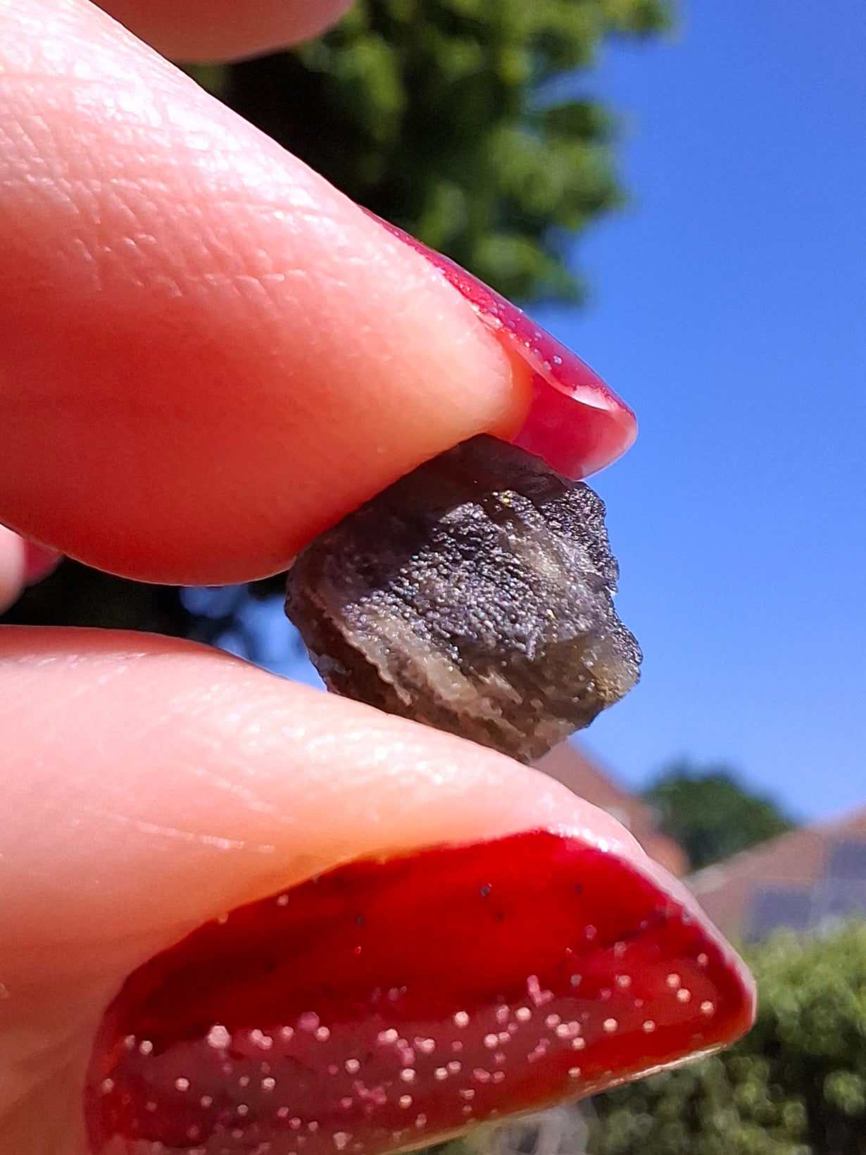 Moldavite Piece, 0.59g, Tektite (Ref: 1472)