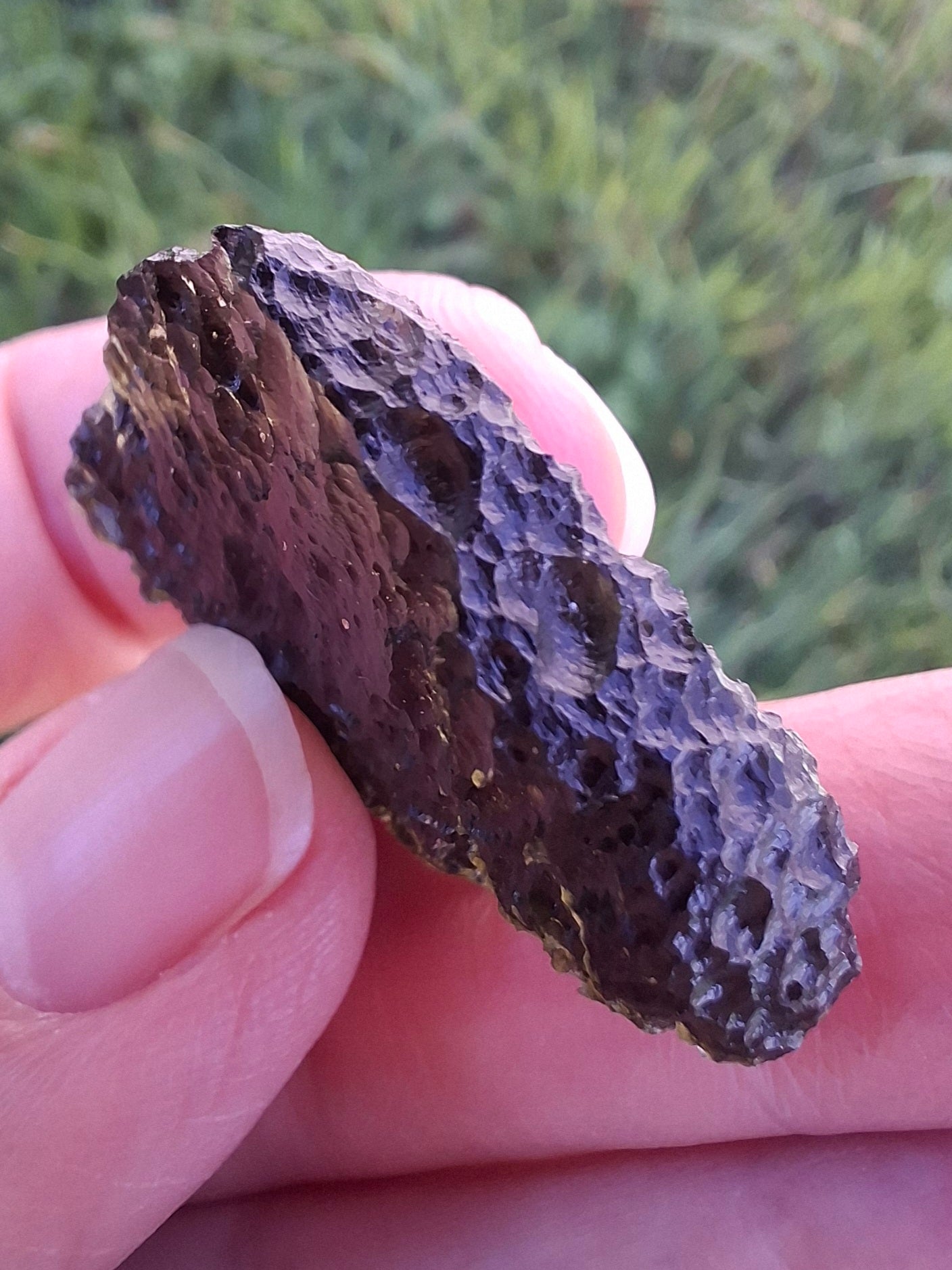 Moldavite Piece, CHLUM, 11.18g, Tektite (Ref: 1166)