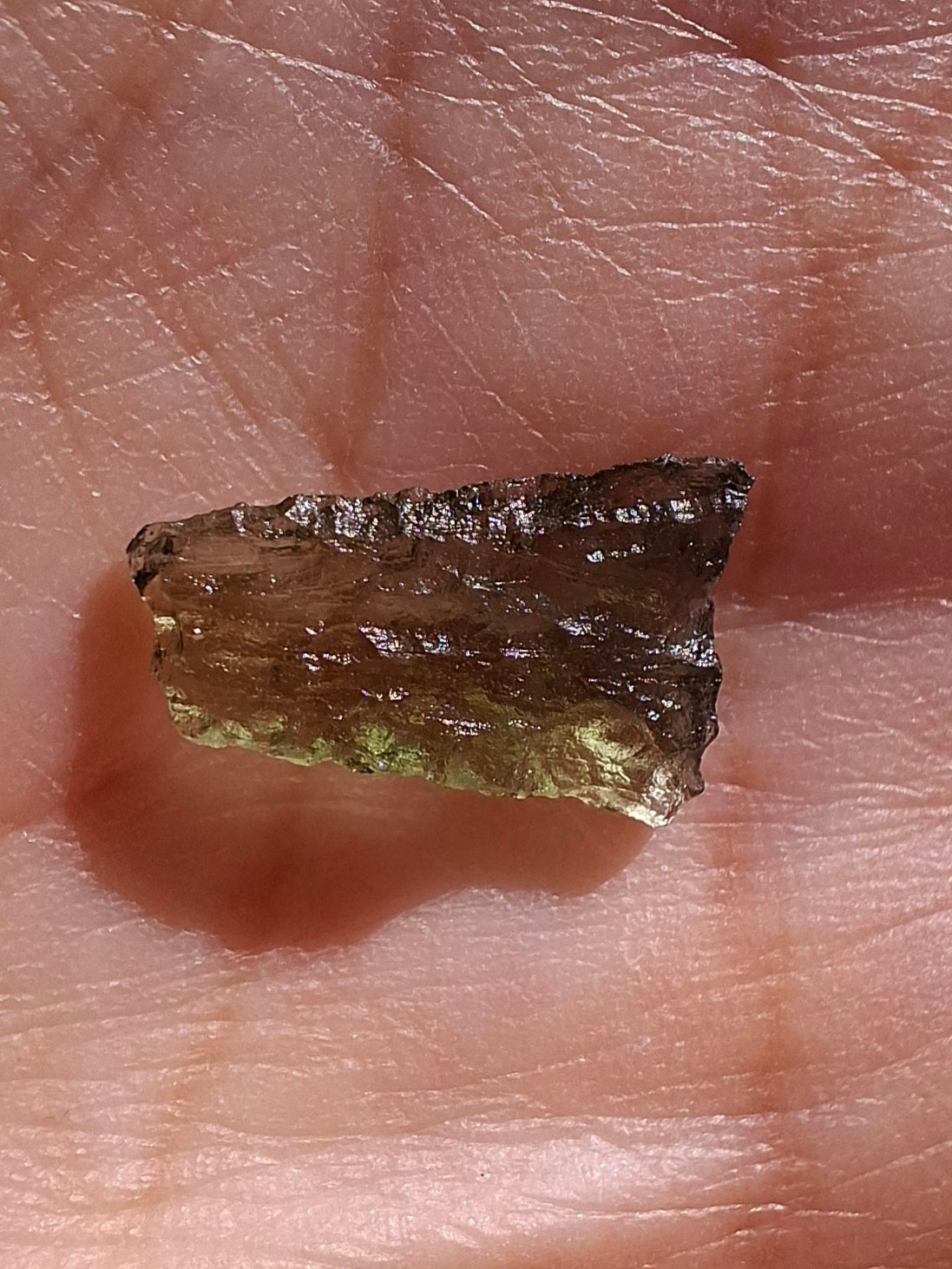 Moldavite small Piece, 0.39g. Tektite (Ref: 1430)