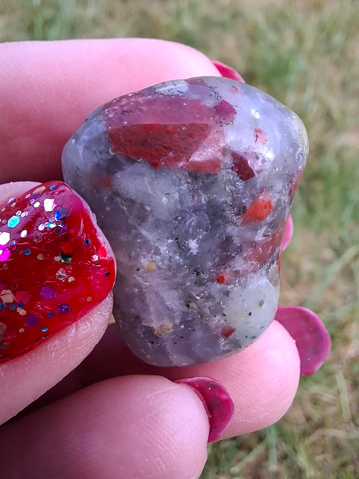African Blood Stone, Tumble Stone, Crystal (Ref: T175)