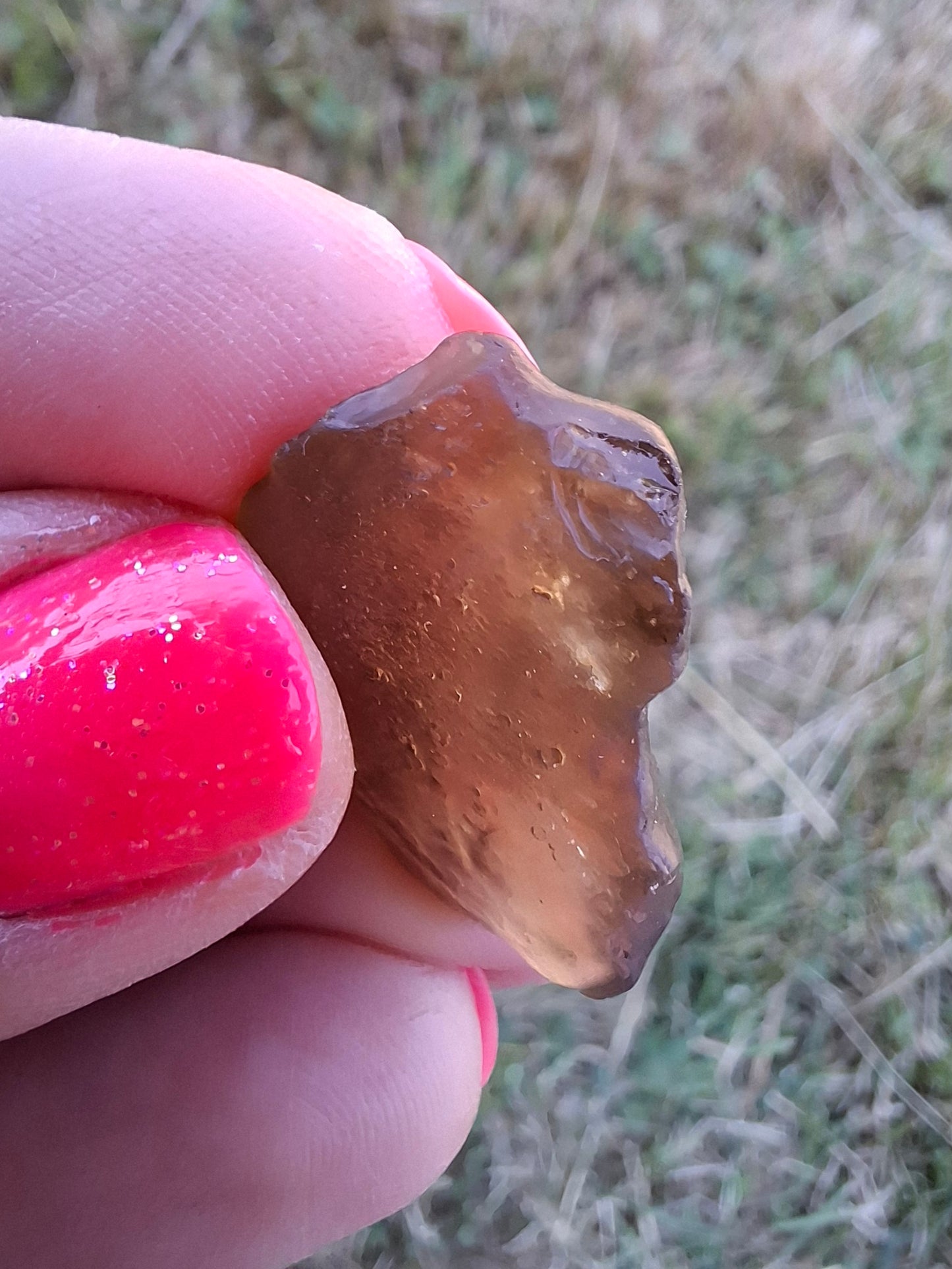Libyan Desert Glass (darker) Piece, 4.84g, Tektite (Ref: L1360)