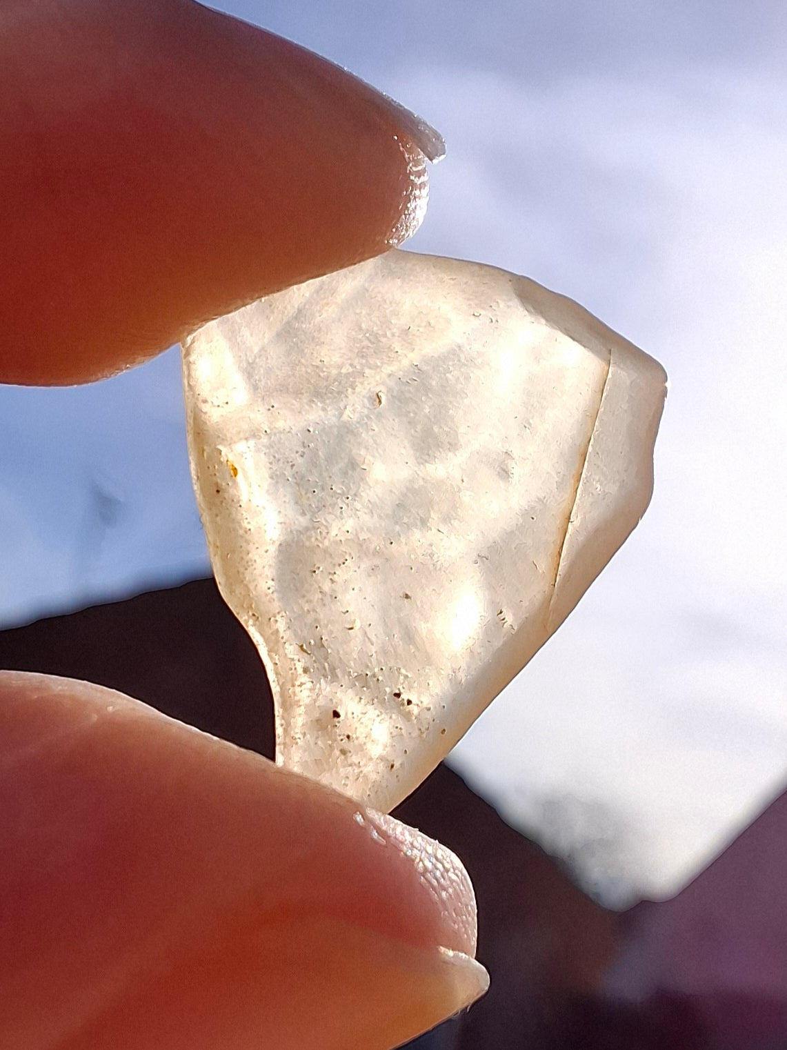 Libyan Desert Glass small Piece, 1.10g, Tektite (Ref: L1349)