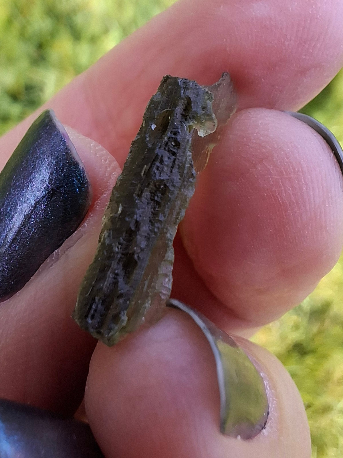 Moldavite Piece, 1.07g, Tektite (Ref: 1394)