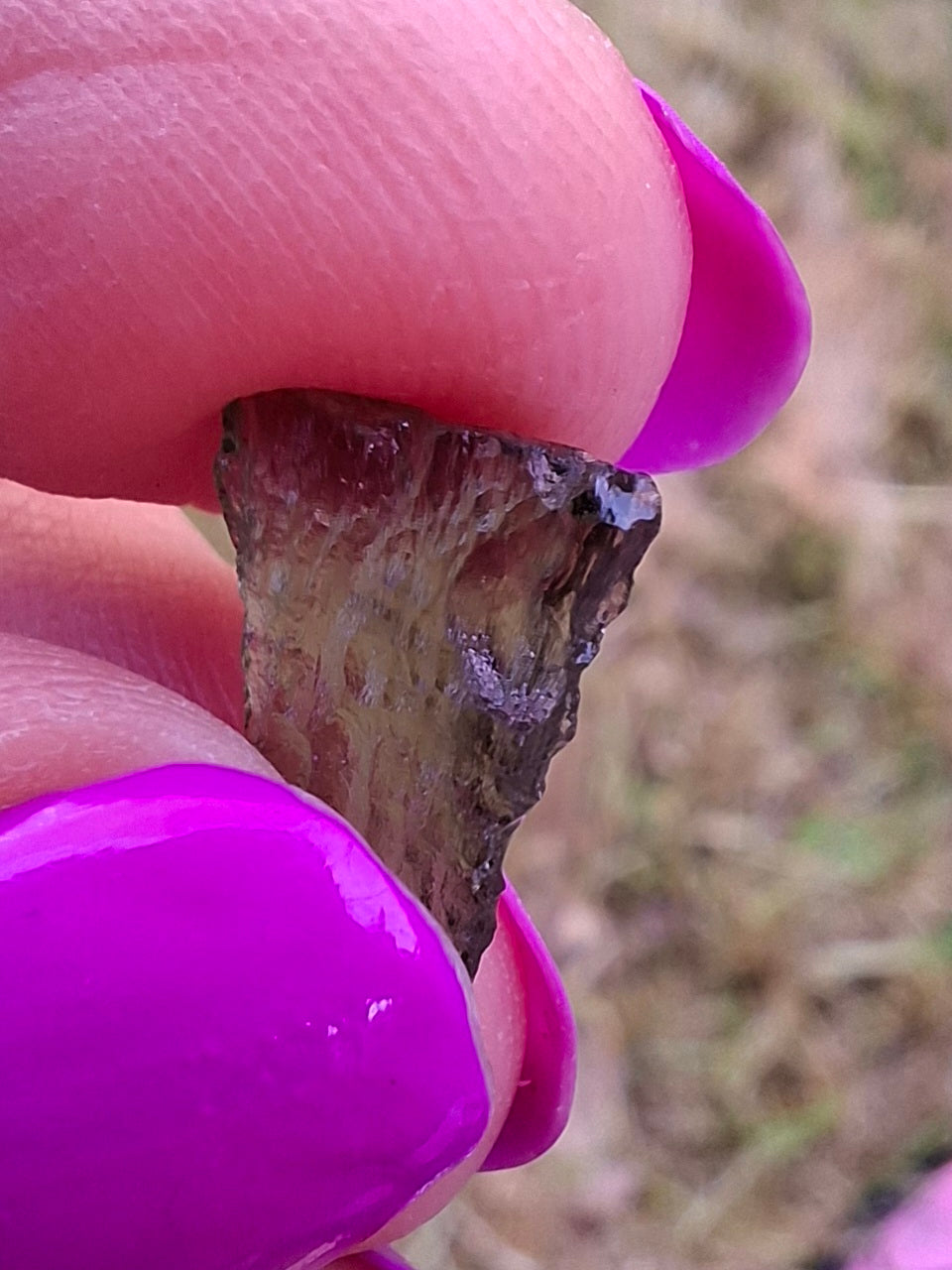 Moldavite small Piece, 0.39g. Tektite (Ref: 1430)