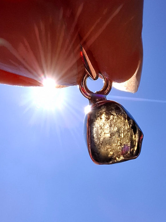 Moldavite Pendant, 925 Silver, Tektite (Ref: P56)