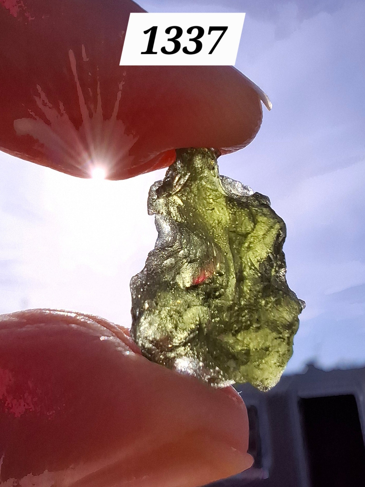 Moldavite Piece, 2.18g, Tektite (Ref: 1337)