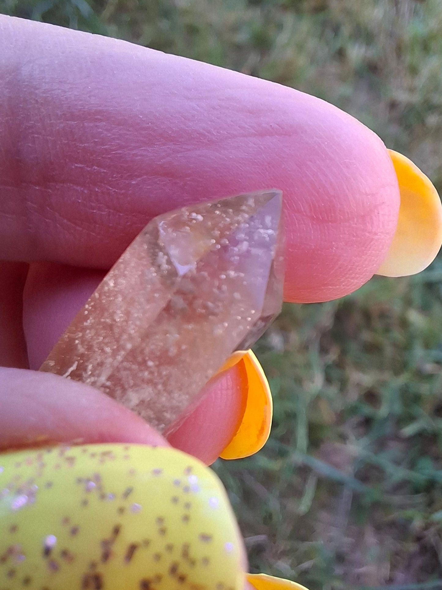 Libyan Desert Glass DT Carving, 3.94g, Tektite (Ref: LDT5)