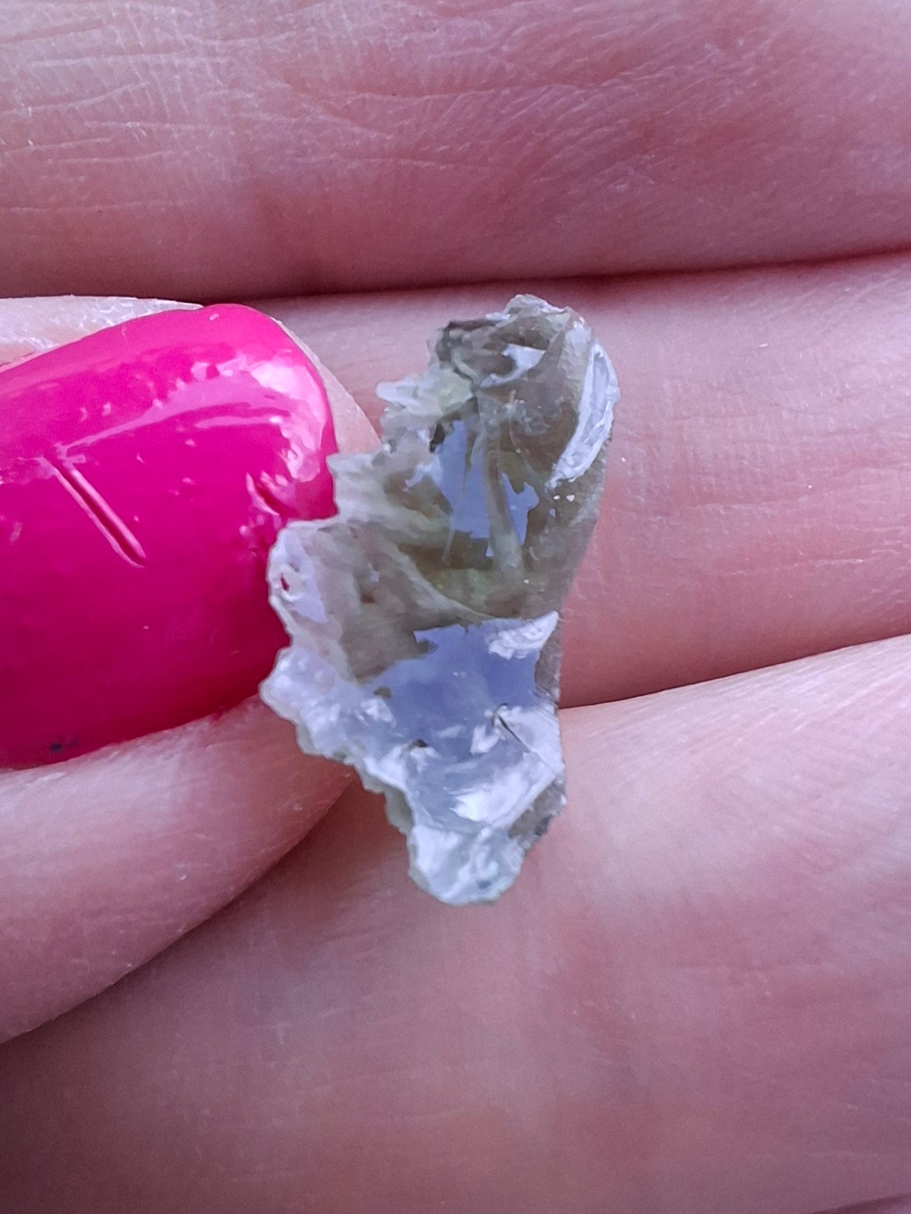 Moldavite Piece, SNOWFLAKE, FROSTED, BRUSNA, 0.44g, Tektite (Ref: 1497)