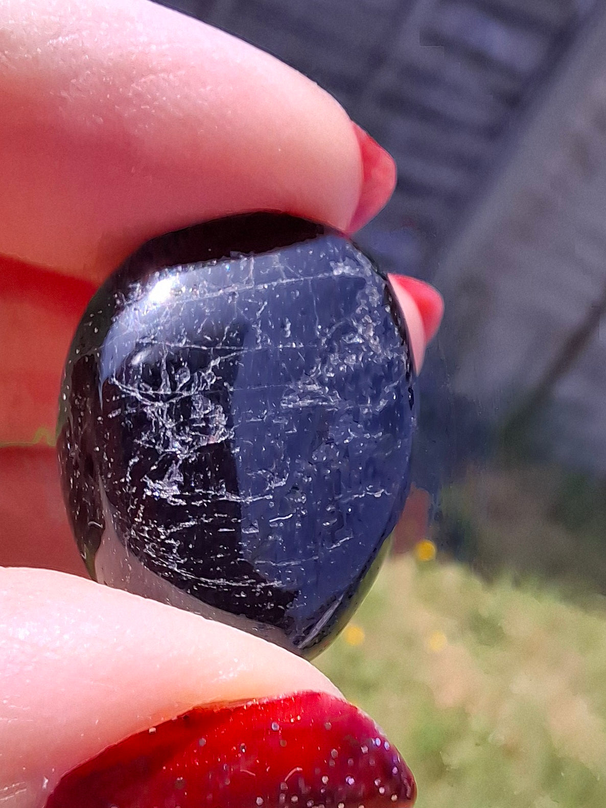 Black Tourmaline, Tumble Stone, Crystal (Ref: T223)