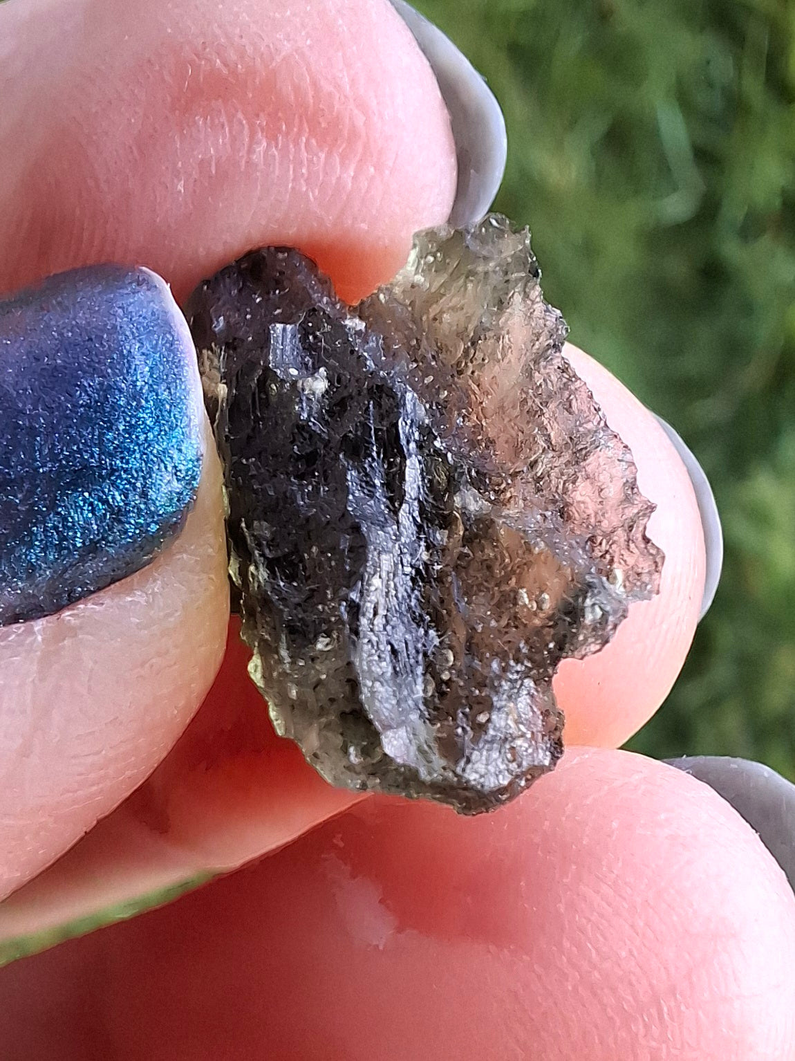 Moldavite Piece, NESMEN LES, 1.90g, Tektite (Ref: 848)