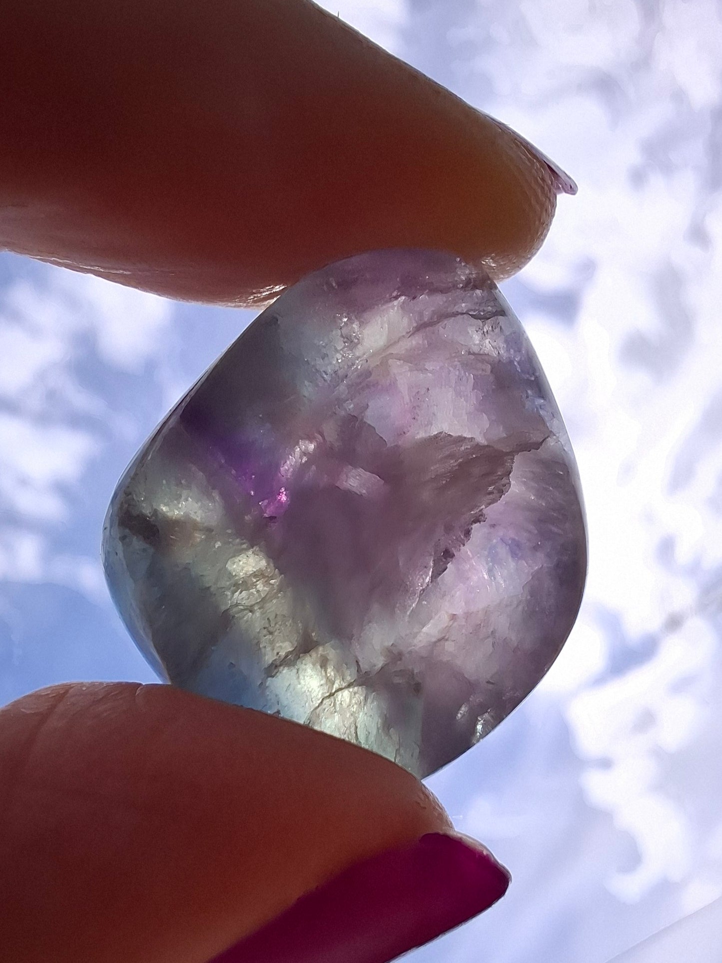 Fluorite, Tumble Stone, Crystal (Ref: T53)