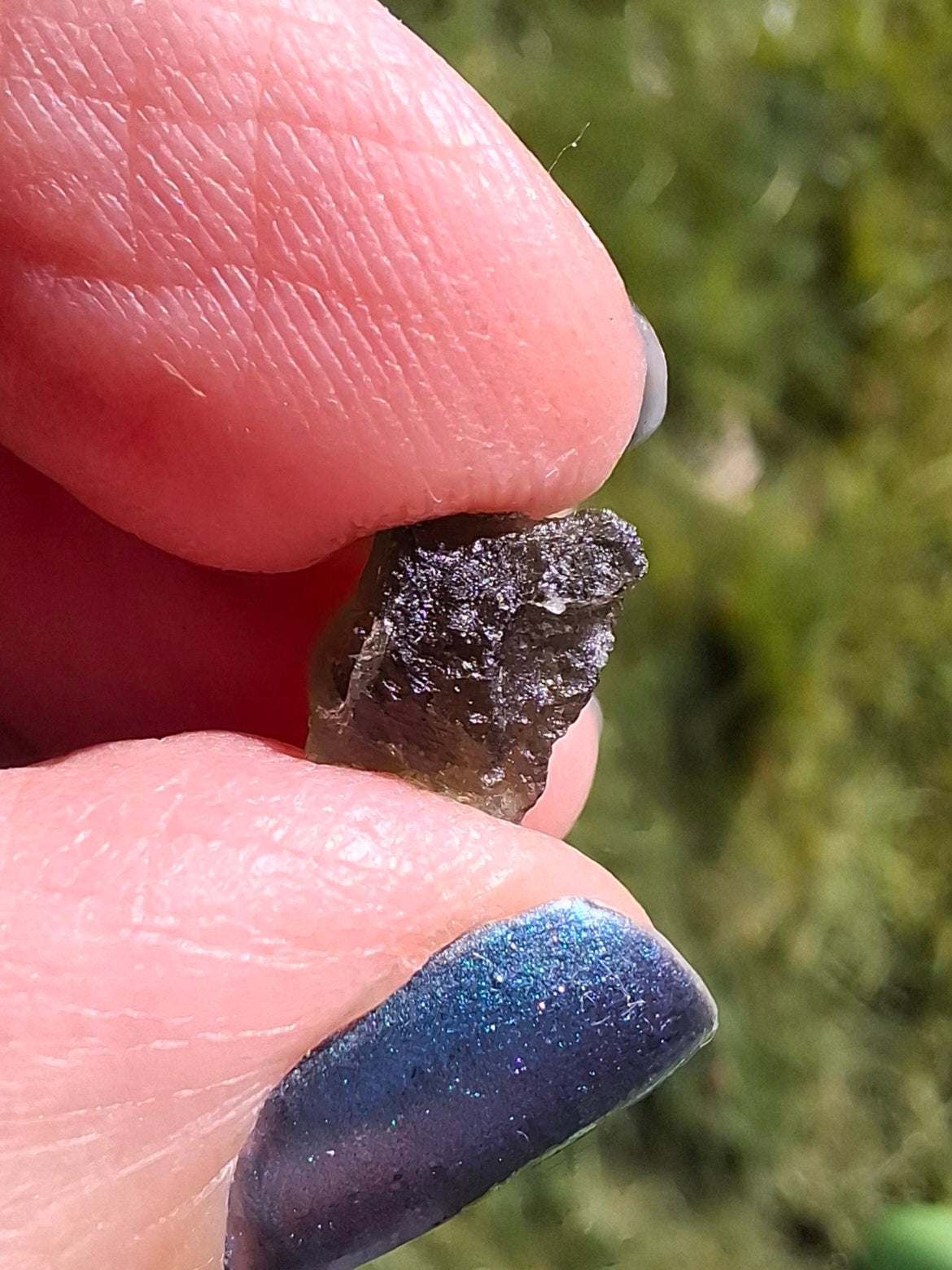 Moldavite Piece, 0.50g, Tektite (Ref: 1395)