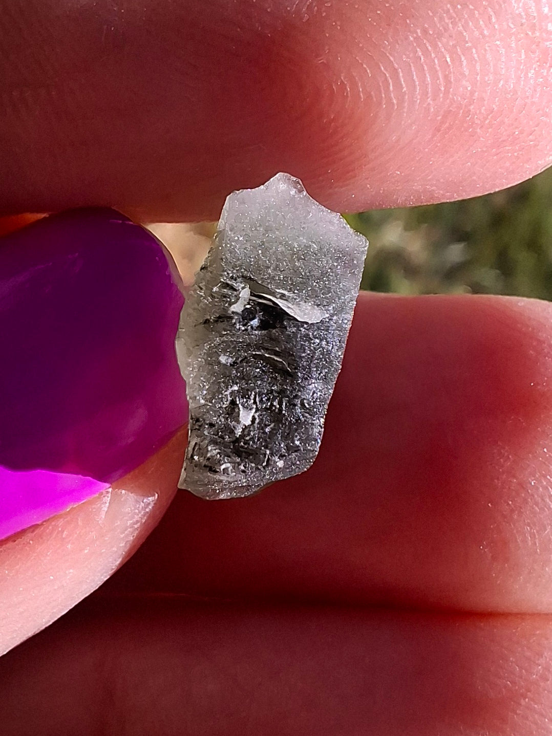 Moldavite Piece, 0.87g, Tektite (Ref: 1453)