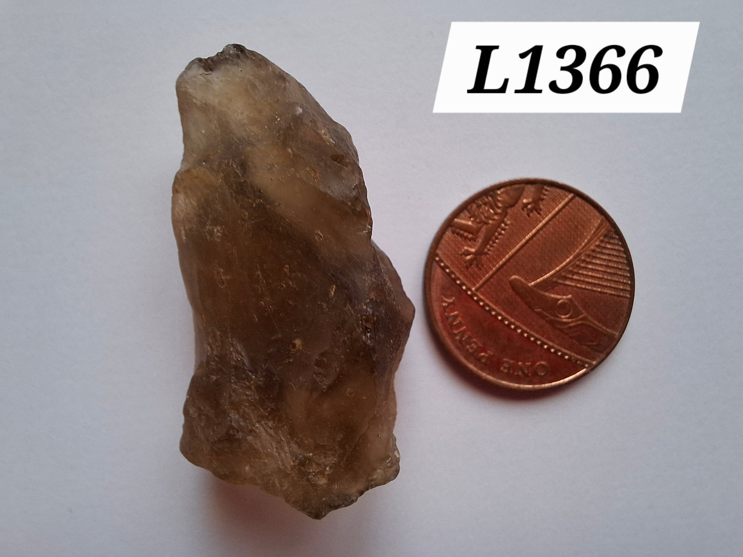 Libyan Desert Glass (darker) Piece, 11.69g, Tektite (Ref: L1366)