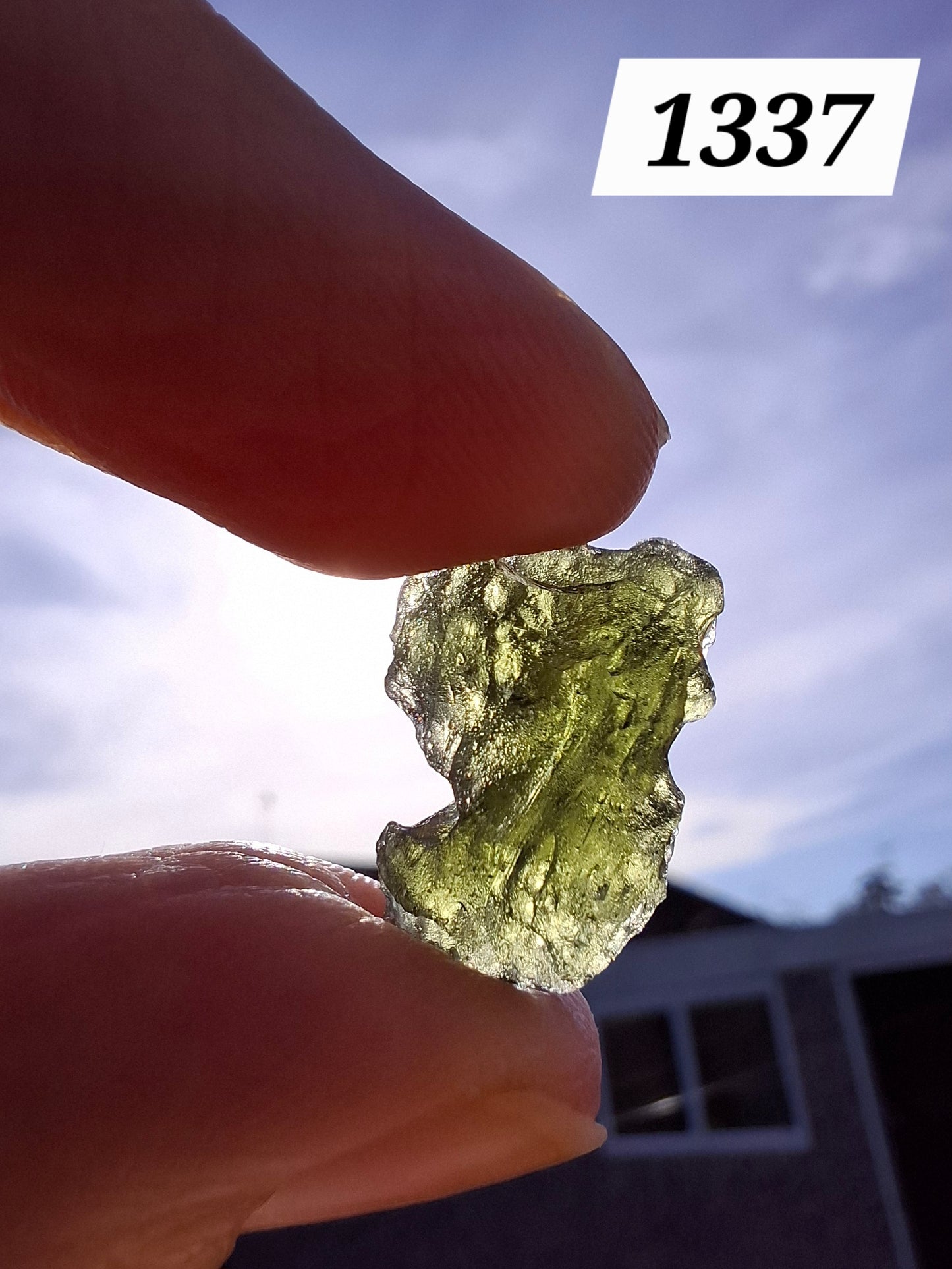 Moldavite Piece, 2.18g, Tektite (Ref: 1337)