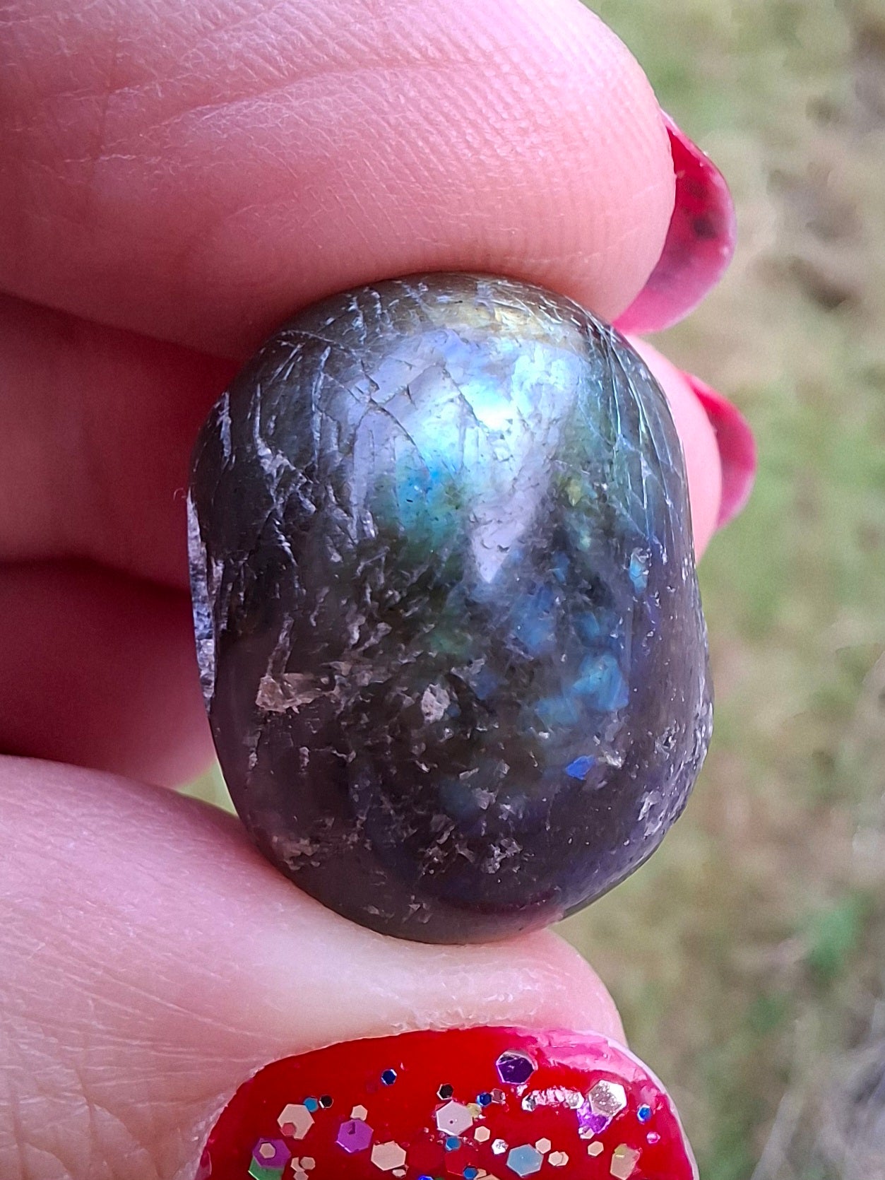 Labradorite, Tumble Stone, Crystal (Ref: T206)