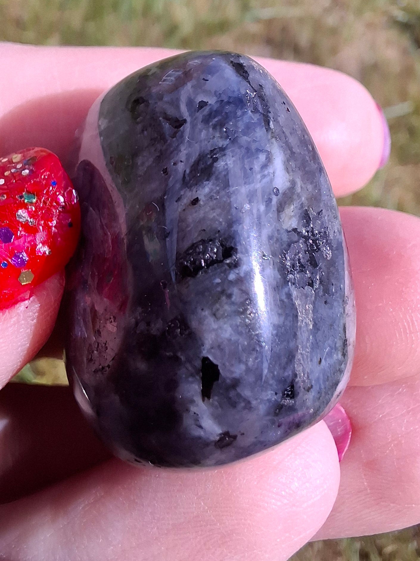 Larvikite, Tumble Stone, Crystal (Ref: T126)
