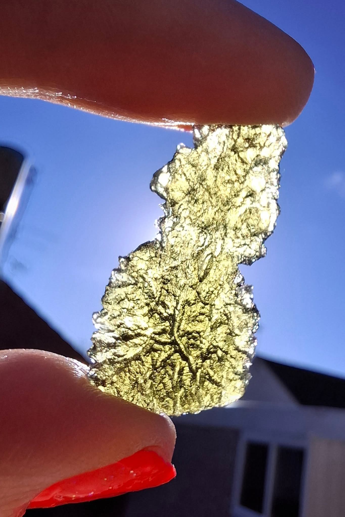Moldavite Piece, PARYZ, 3.65g, Tektite (Ref: 1299)