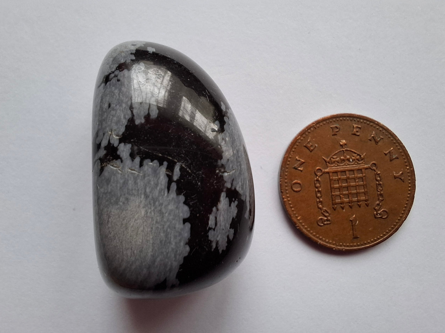 Snowflake Obsidian, Tumble Stone, Crystal (Ref: T99)