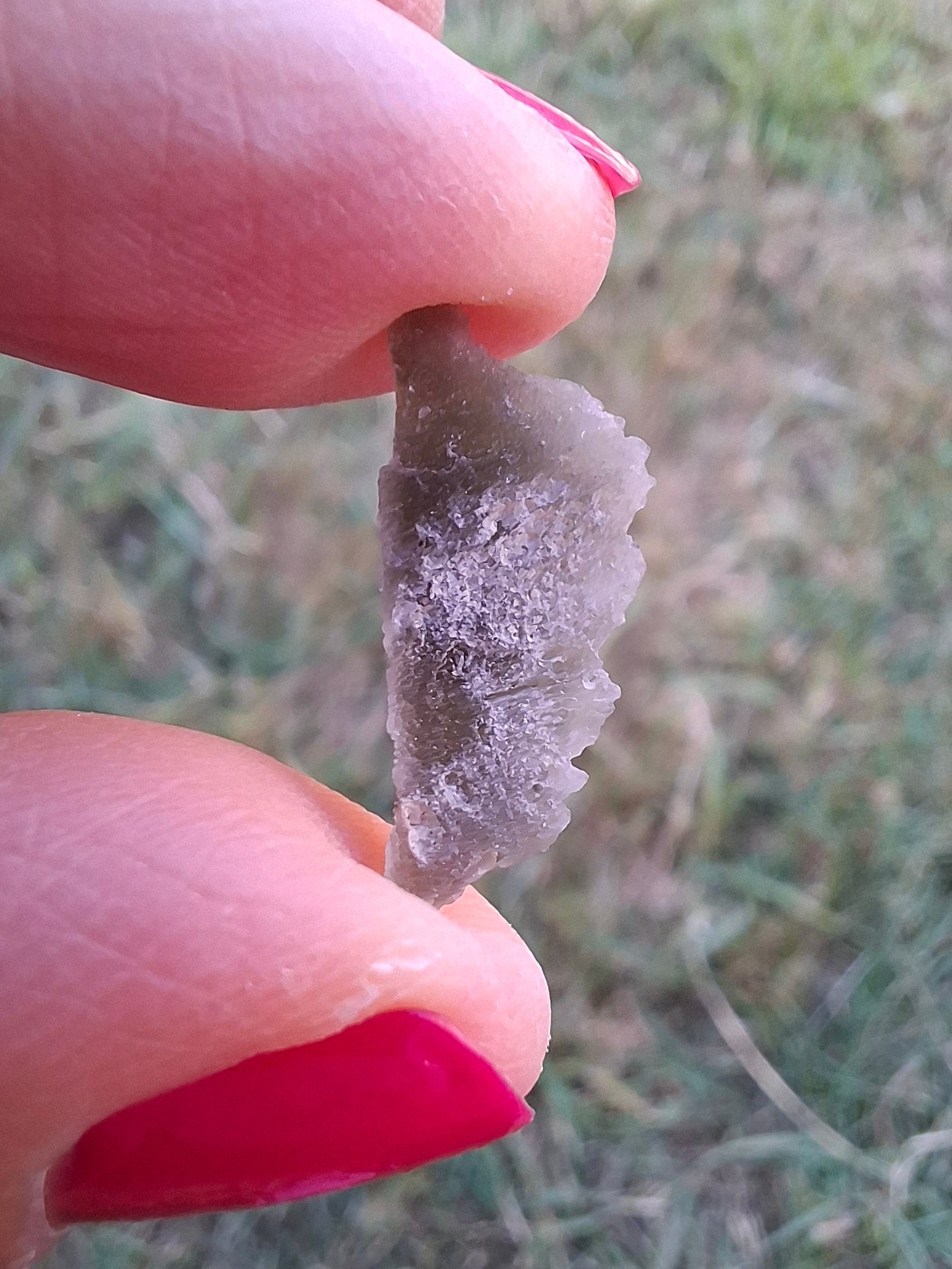 Moldavite Piece, SNOWFLAKE, FROSTED, BRUSNA, Tektite (Ref: 1491)