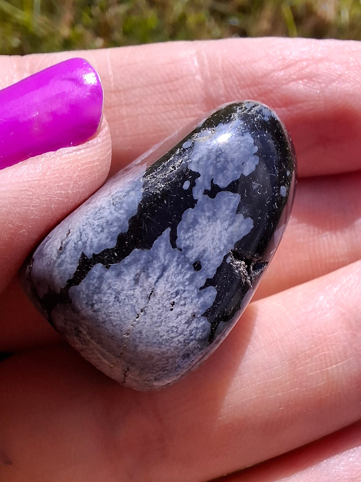 Snowflake Obsidian, Tumble Stone, Crystal (Ref: T97)