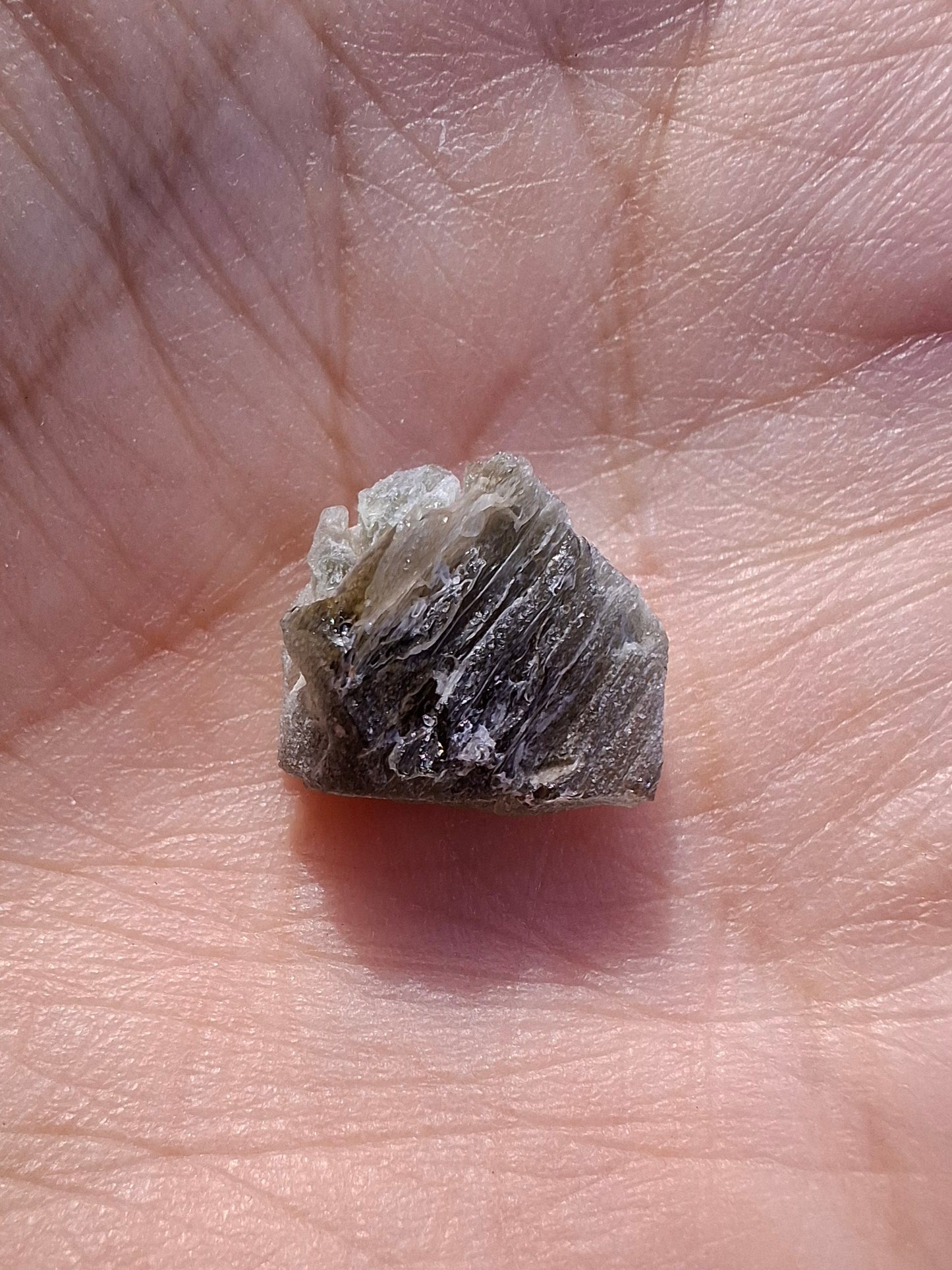 Moldavite Piece, SNOWFLAKE, FROSTED, BRUSNA, 1.05g, Tektite (Ref: 1490)
