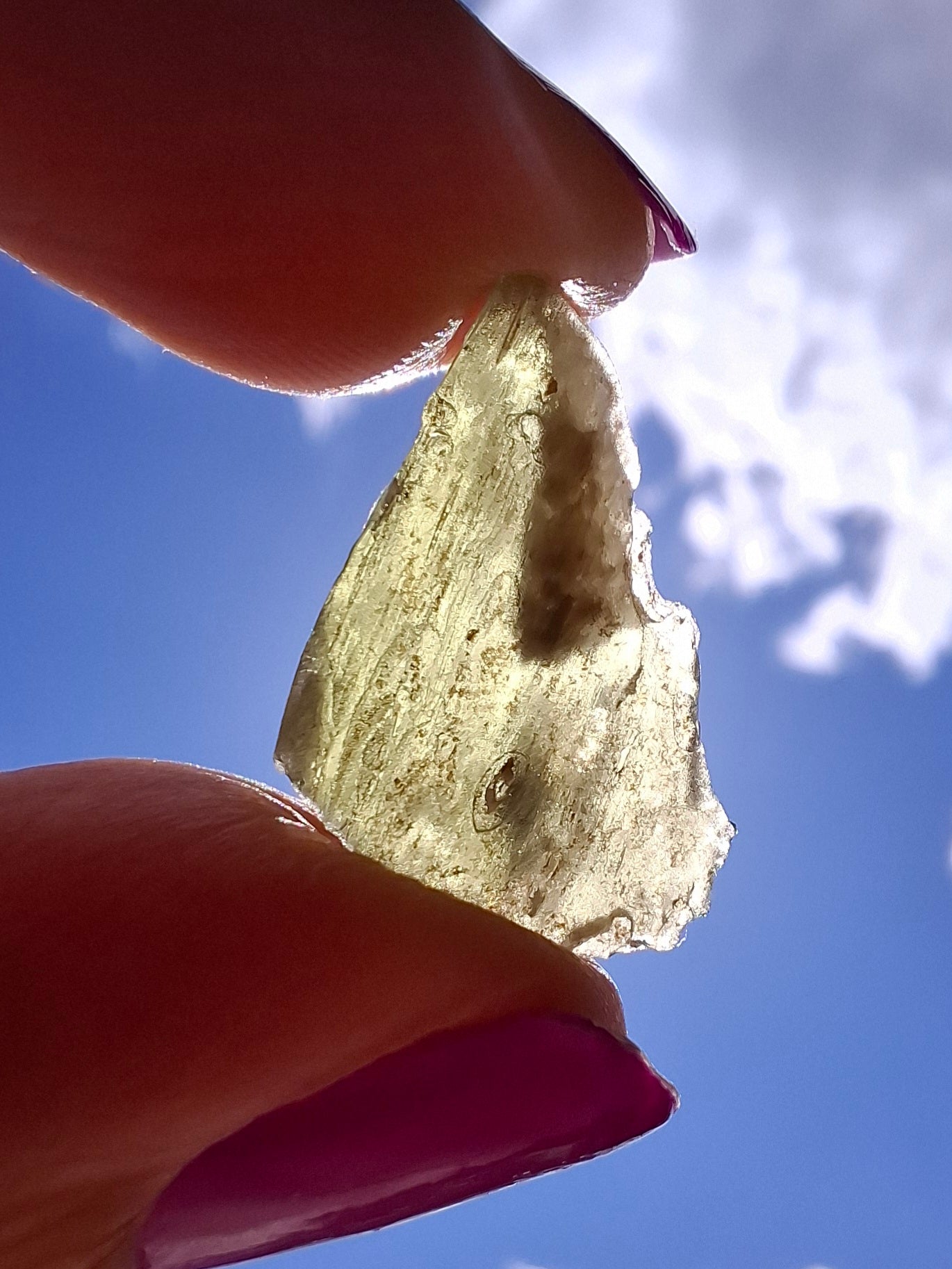 Moldavite Piece, 1.30g, Tektite (Ref: 1434)