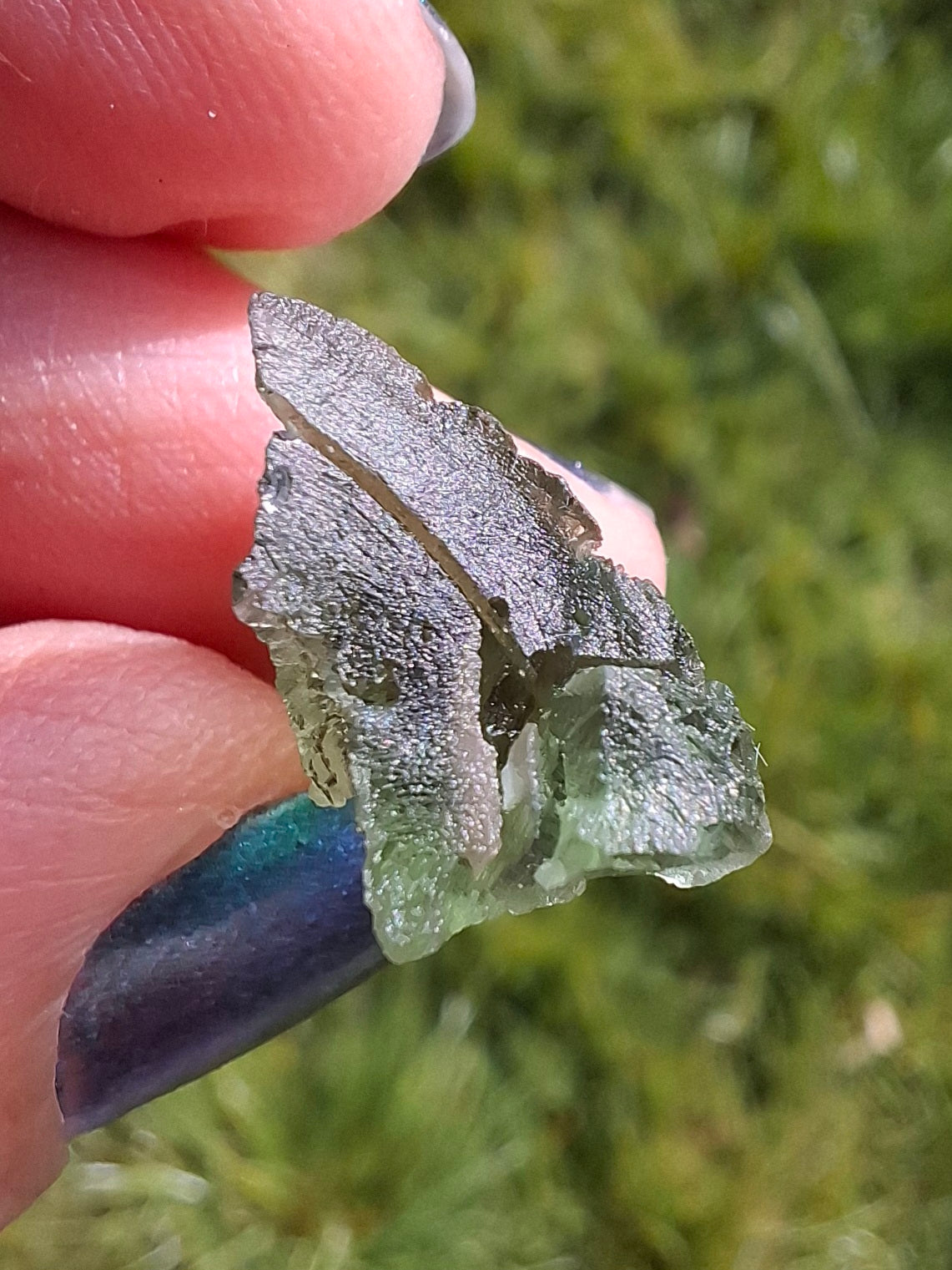 Moldavite Piece, 1.94g, Tektite (Ref: 1390)